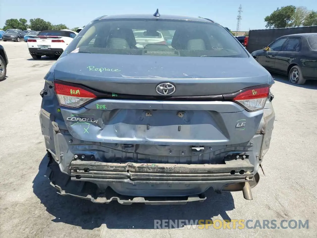6 Photograph of a damaged car JTDEPRAE6LJ097526 TOYOTA COROLLA 2020