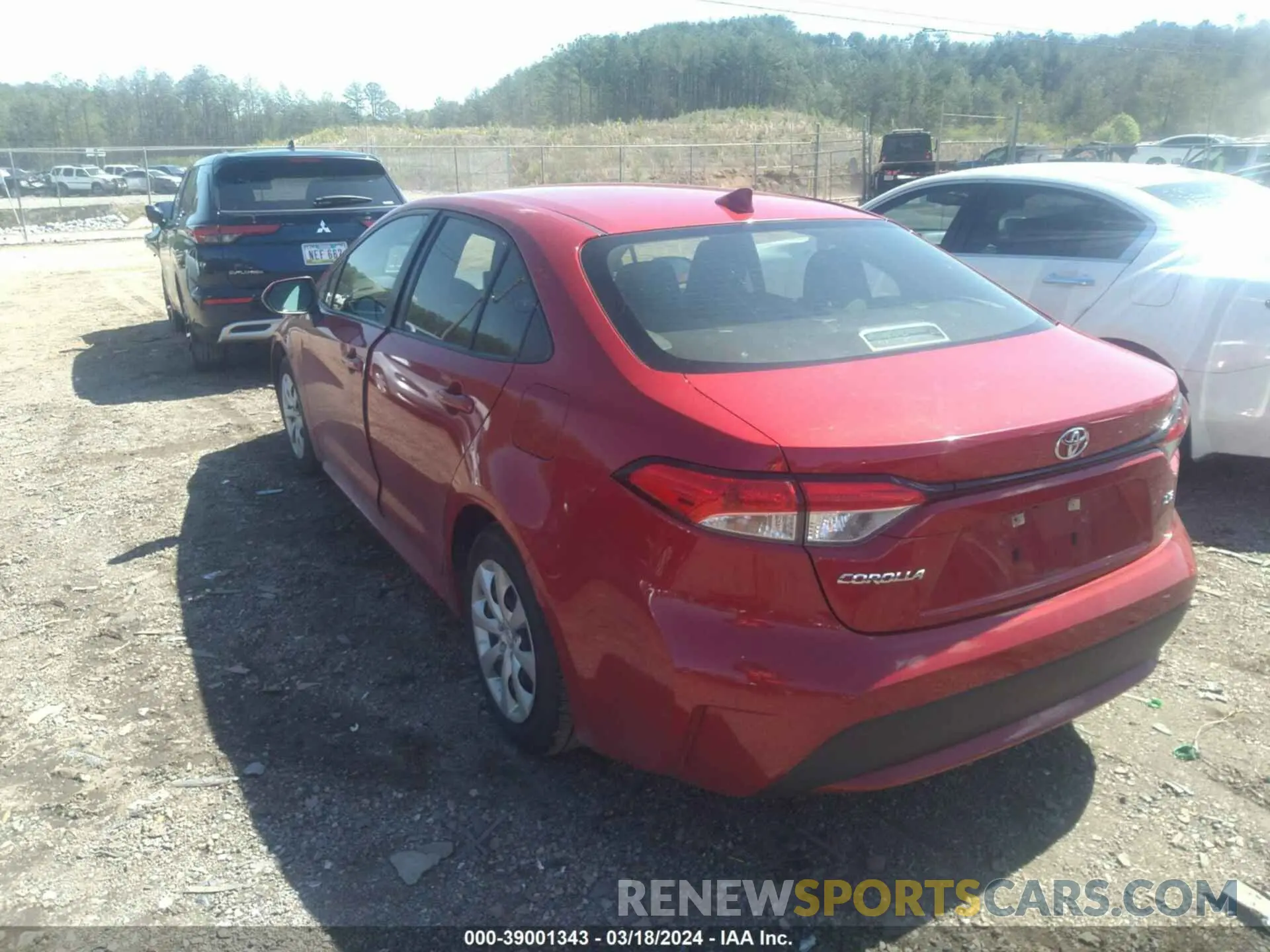 21 Photograph of a damaged car JTDEPRAE6LJ097638 TOYOTA COROLLA 2020