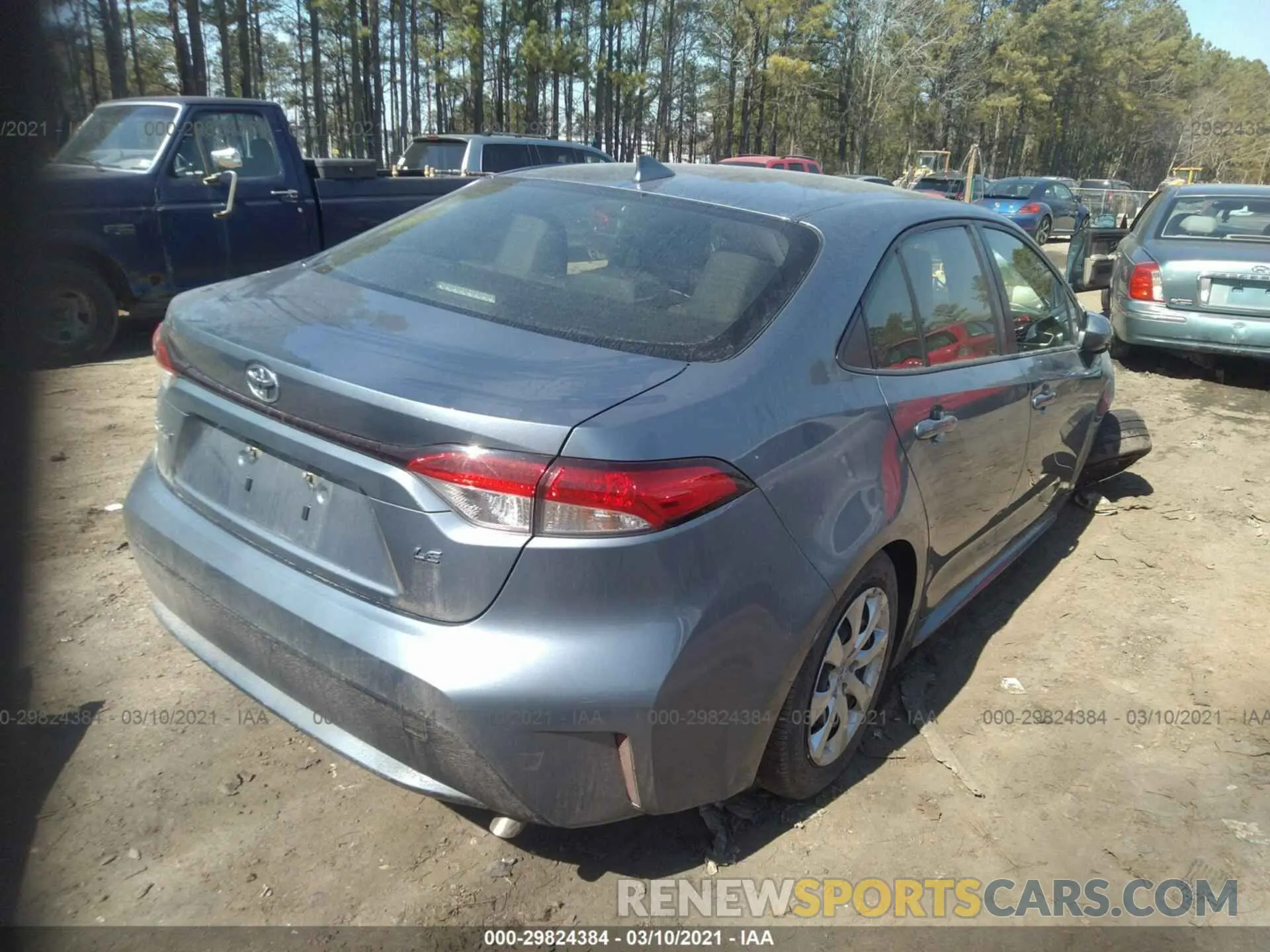 4 Photograph of a damaged car JTDEPRAE6LJ099180 TOYOTA COROLLA 2020