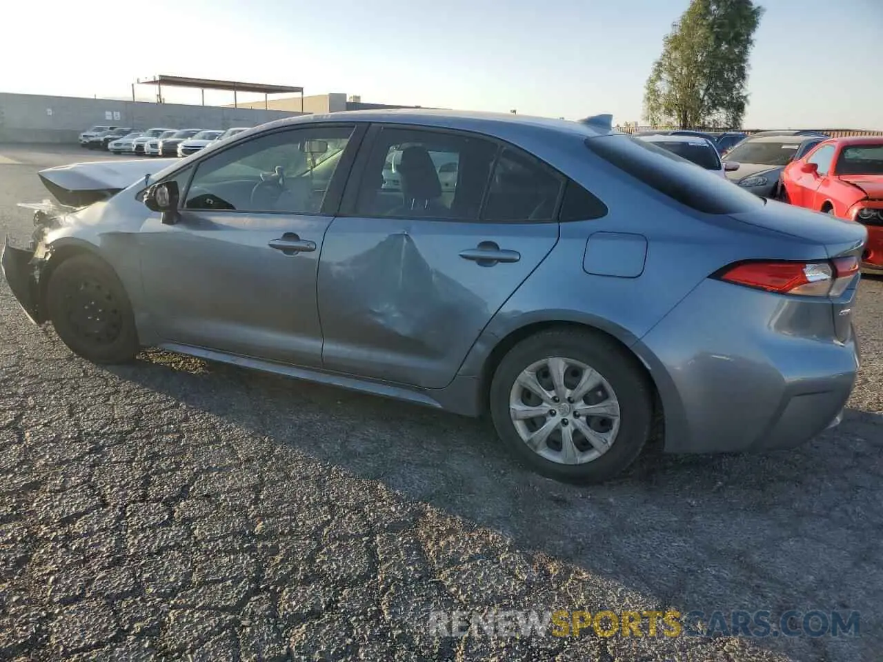 2 Photograph of a damaged car JTDEPRAE6LJ106998 TOYOTA COROLLA 2020