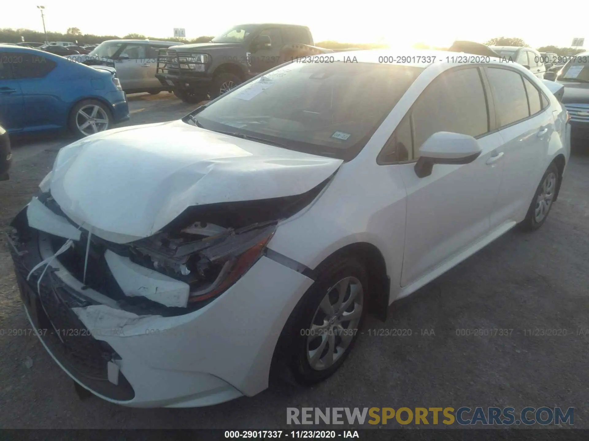 2 Photograph of a damaged car JTDEPRAE6LJ110257 TOYOTA COROLLA 2020