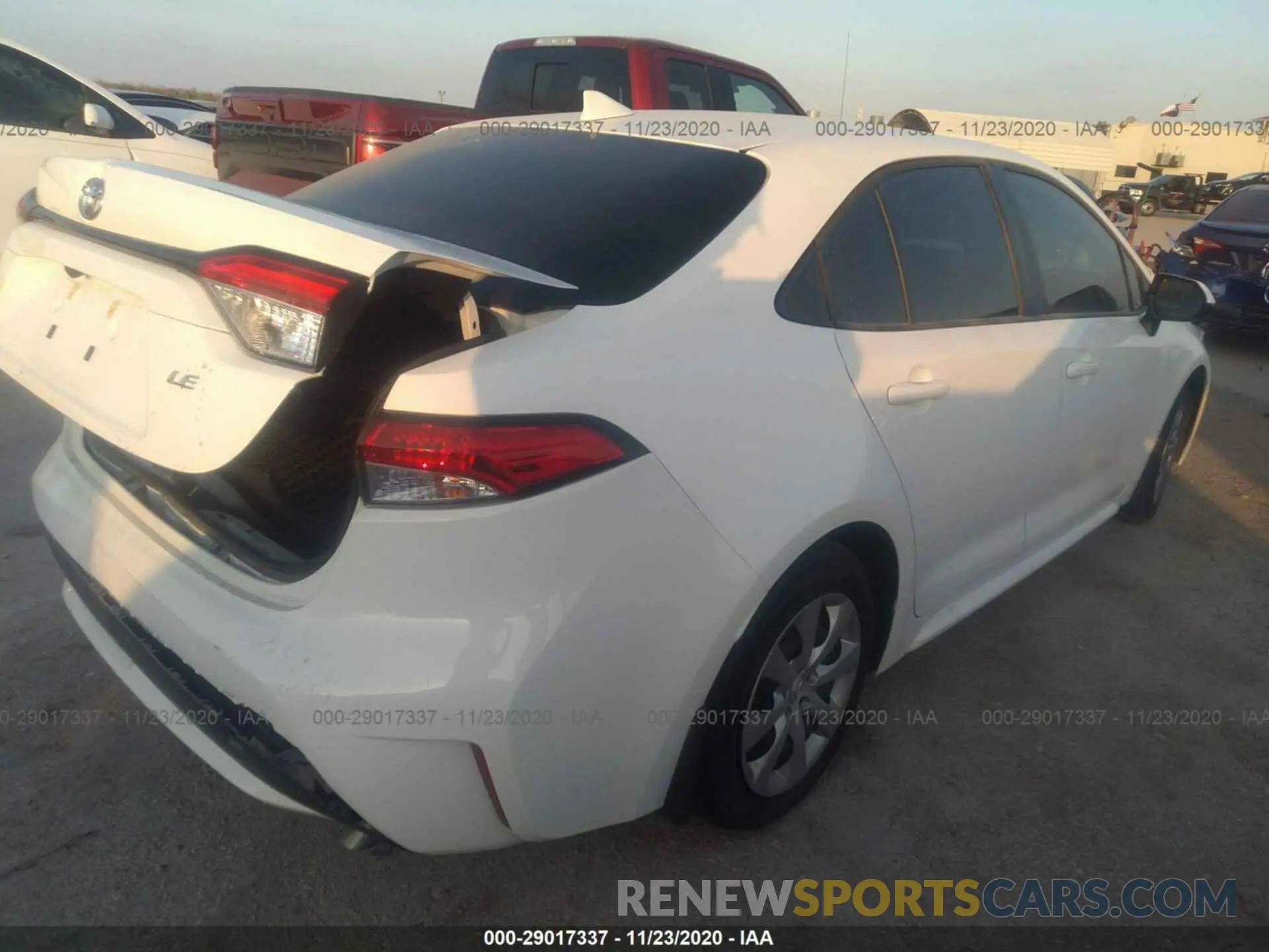 4 Photograph of a damaged car JTDEPRAE6LJ110257 TOYOTA COROLLA 2020