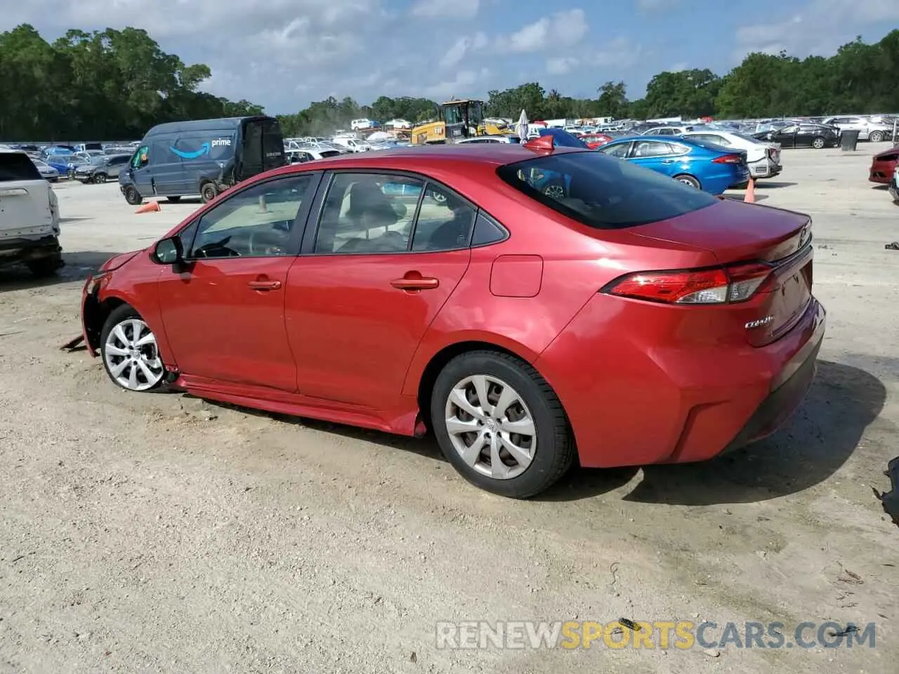 2 Фотография поврежденного автомобиля JTDEPRAE7LJ004528 TOYOTA COROLLA 2020