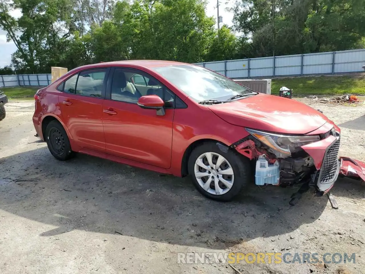 4 Фотография поврежденного автомобиля JTDEPRAE7LJ004528 TOYOTA COROLLA 2020