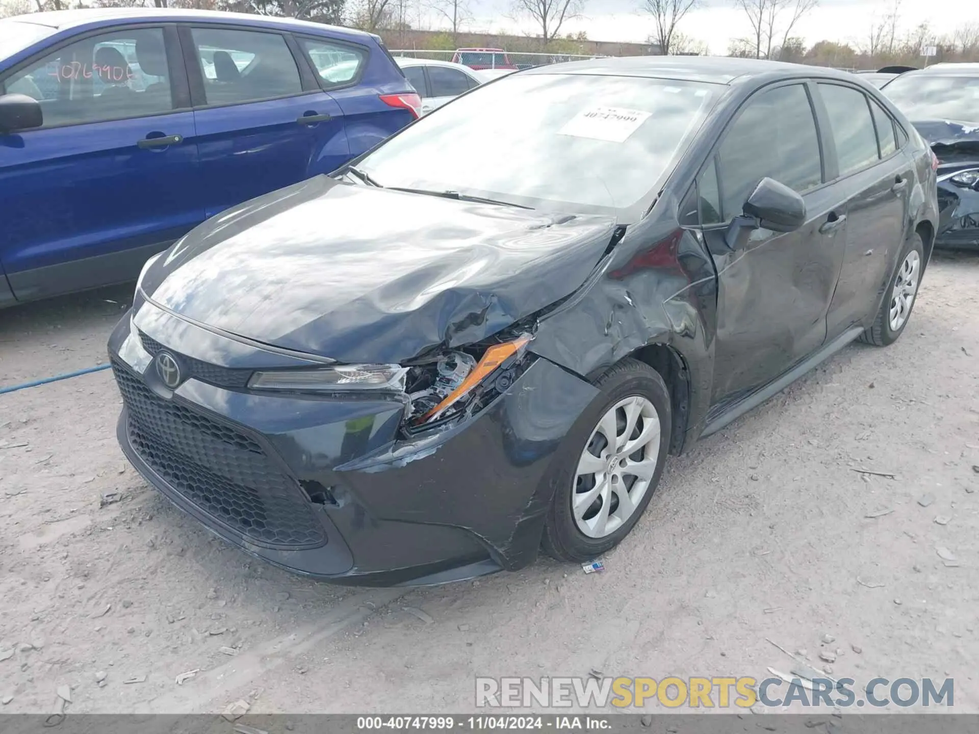 2 Фотография поврежденного автомобиля JTDEPRAE7LJ006182 TOYOTA COROLLA 2020