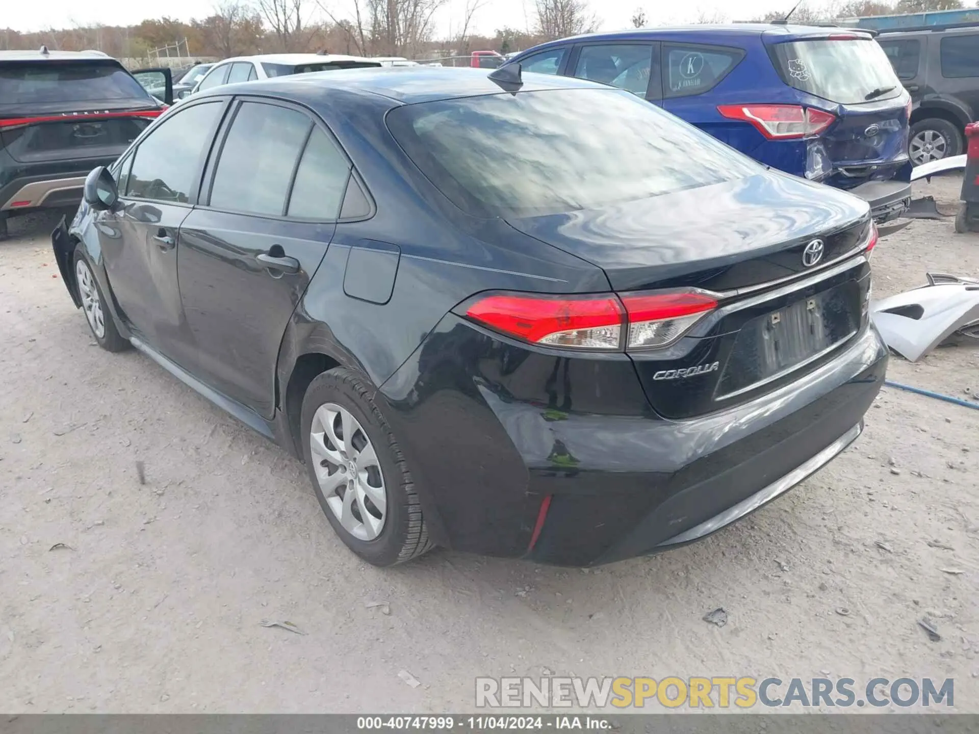 3 Фотография поврежденного автомобиля JTDEPRAE7LJ006182 TOYOTA COROLLA 2020