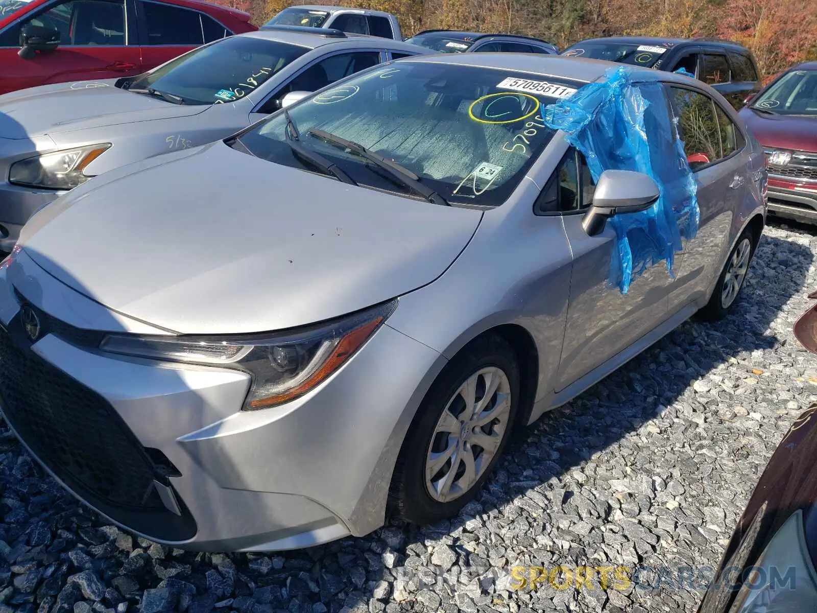 2 Photograph of a damaged car JTDEPRAE7LJ006960 TOYOTA COROLLA 2020