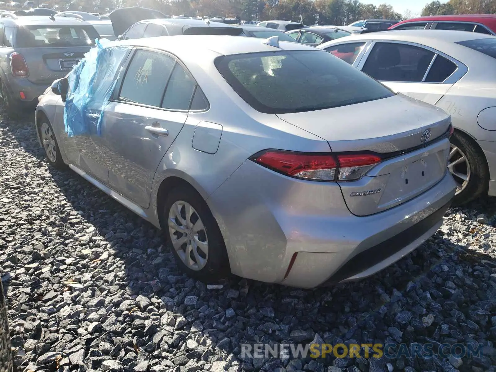 3 Photograph of a damaged car JTDEPRAE7LJ006960 TOYOTA COROLLA 2020