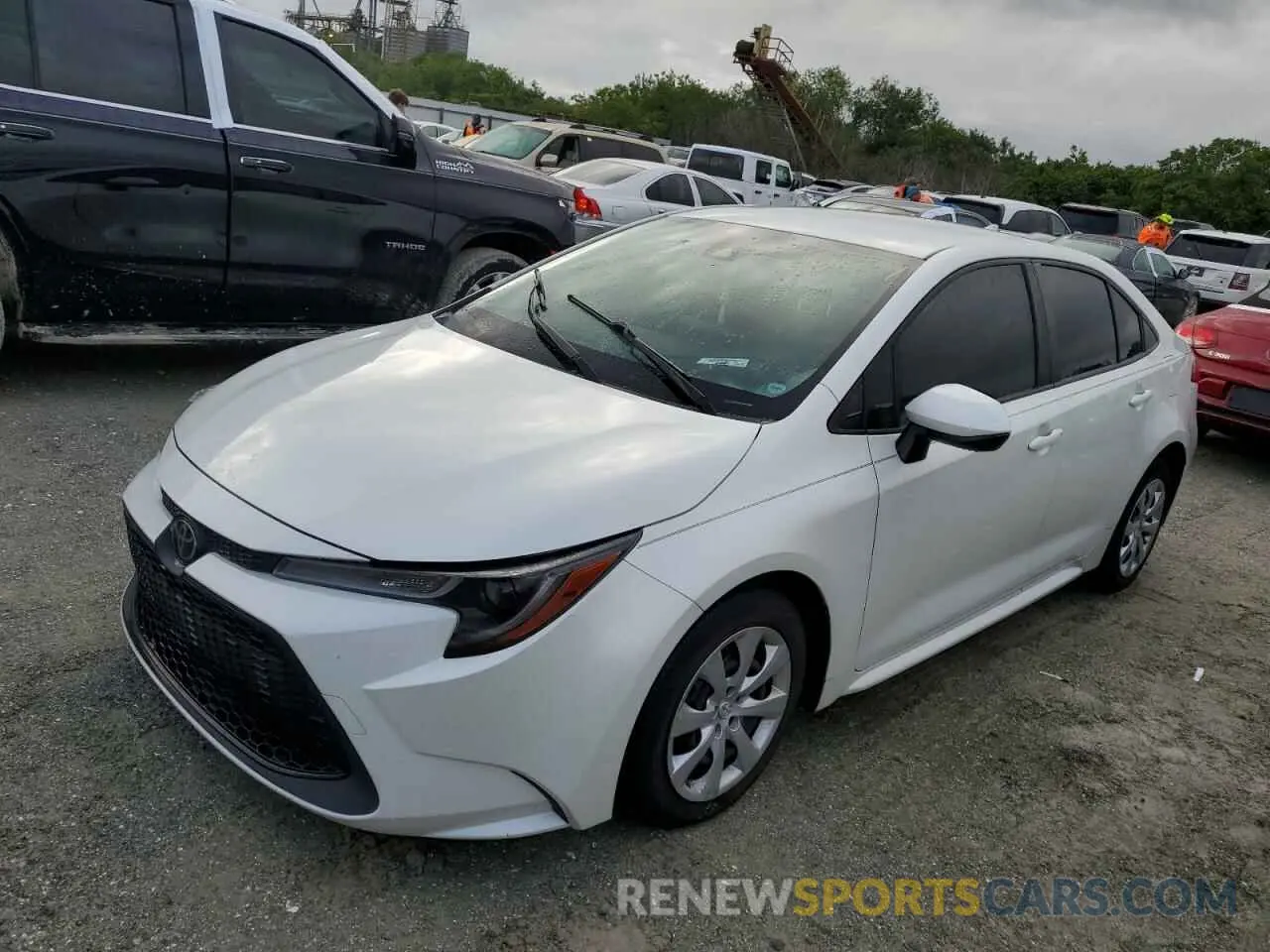 1 Photograph of a damaged car JTDEPRAE7LJ008028 TOYOTA COROLLA 2020