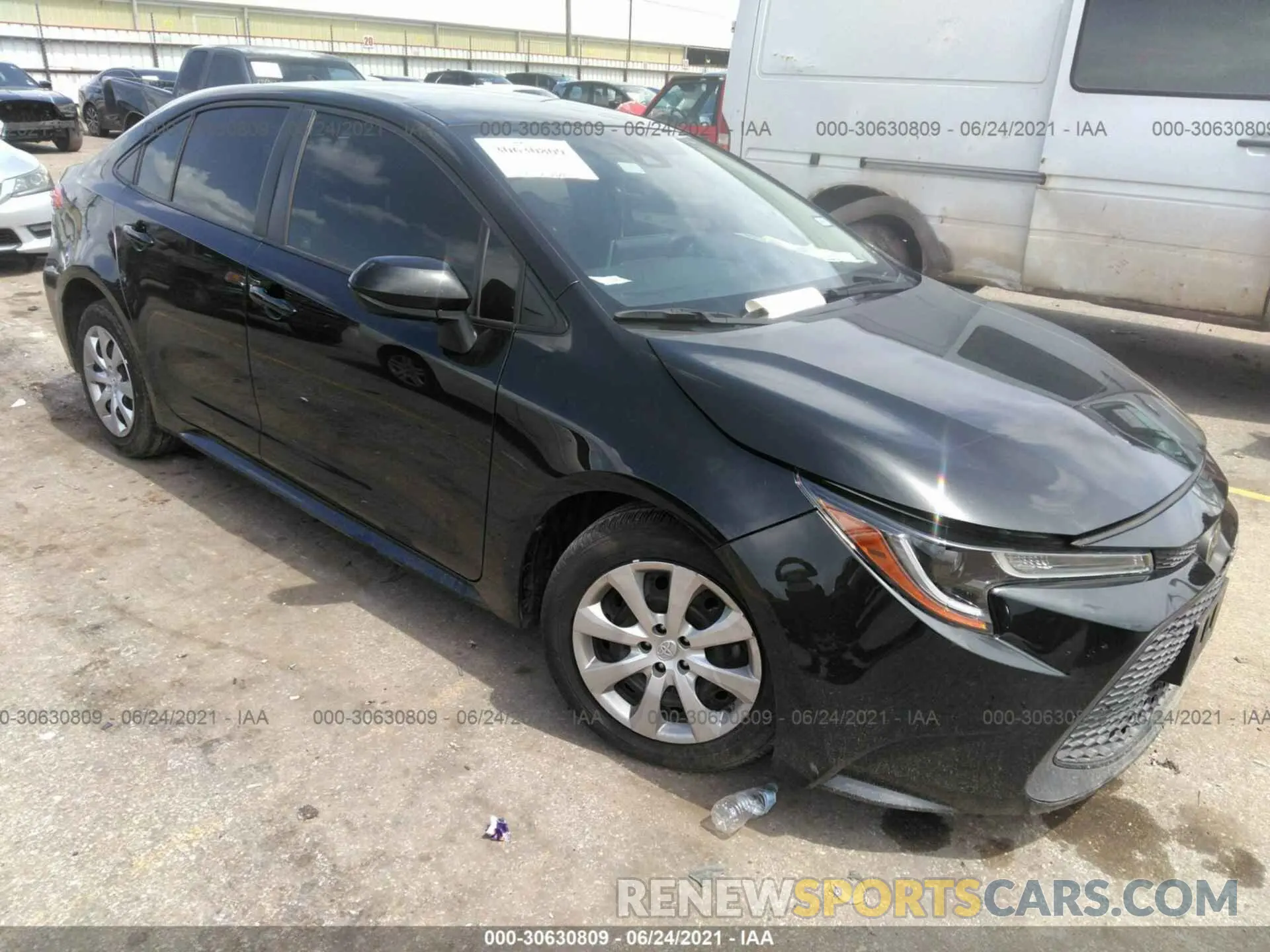 1 Photograph of a damaged car JTDEPRAE7LJ010703 TOYOTA COROLLA 2020