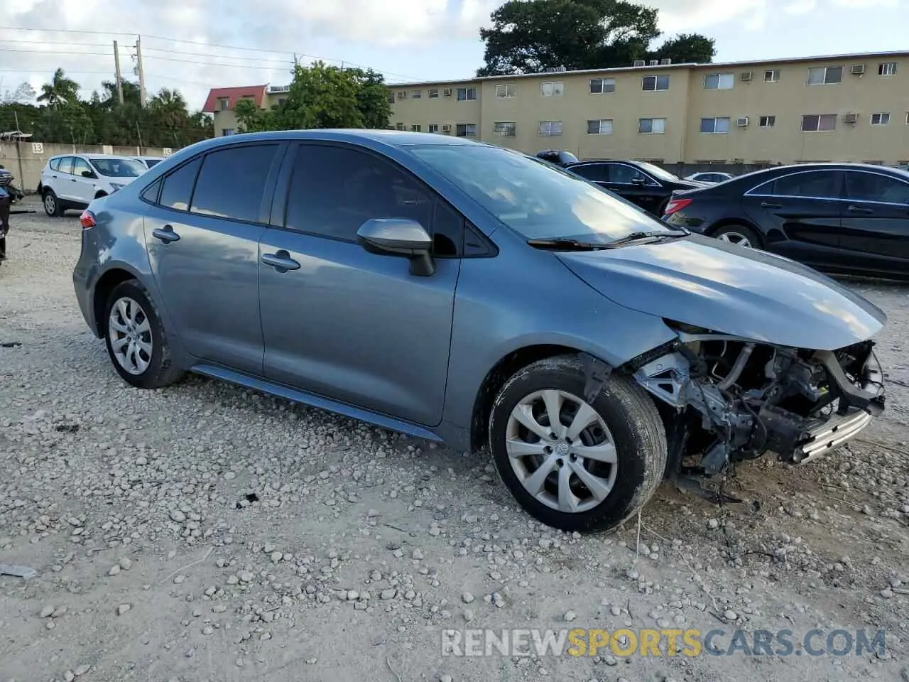 4 Фотография поврежденного автомобиля JTDEPRAE7LJ016730 TOYOTA COROLLA 2020