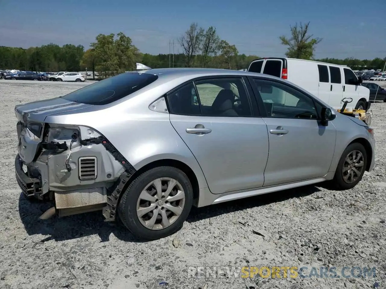 3 Фотография поврежденного автомобиля JTDEPRAE7LJ017988 TOYOTA COROLLA 2020