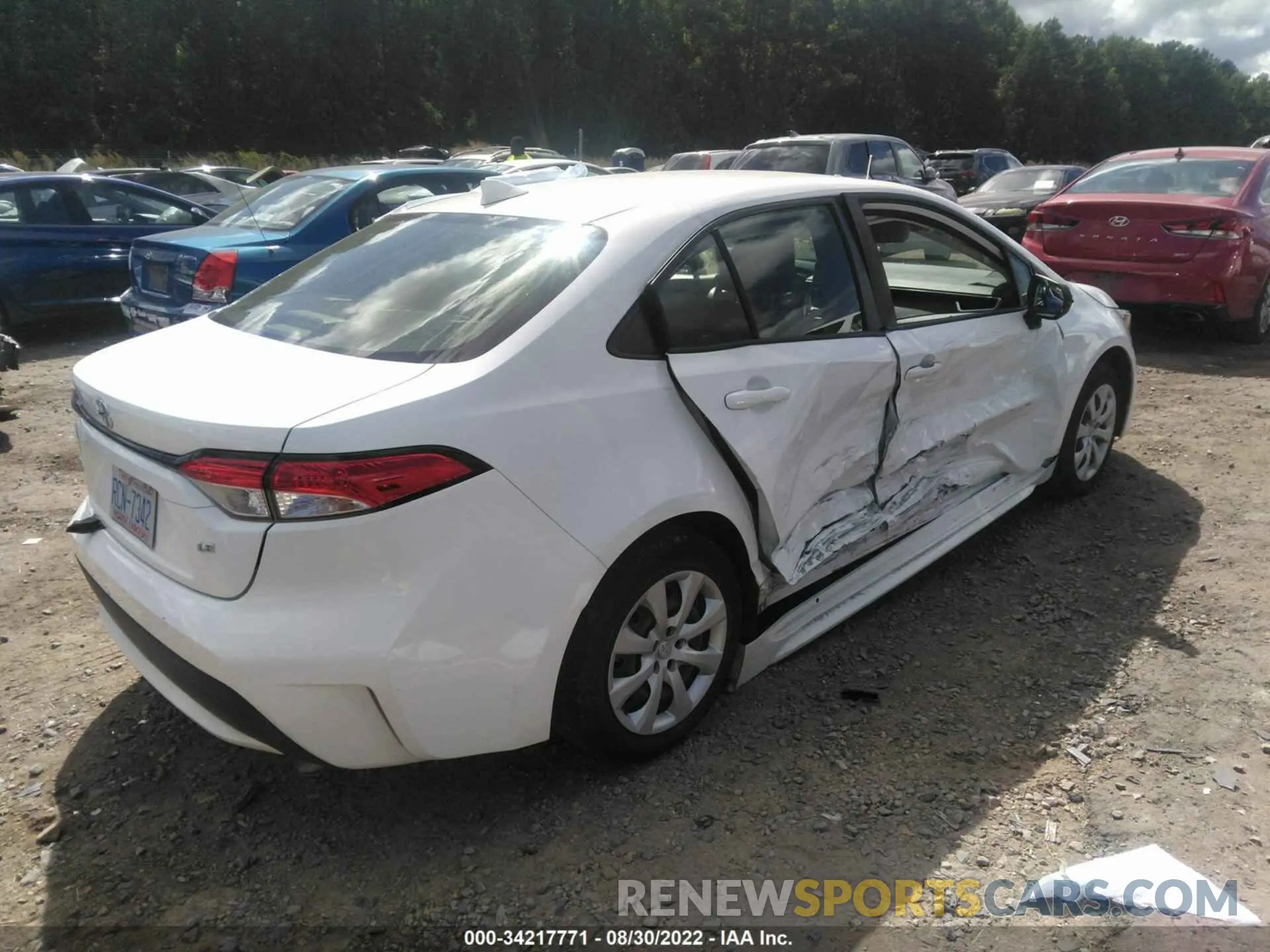 4 Фотография поврежденного автомобиля JTDEPRAE7LJ020213 TOYOTA COROLLA 2020