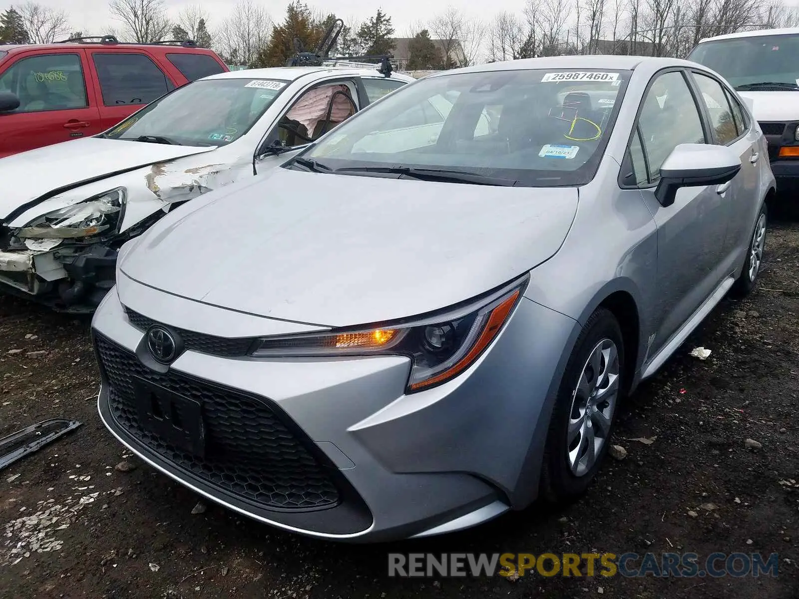 2 Фотография поврежденного автомобиля JTDEPRAE7LJ022835 TOYOTA COROLLA 2020