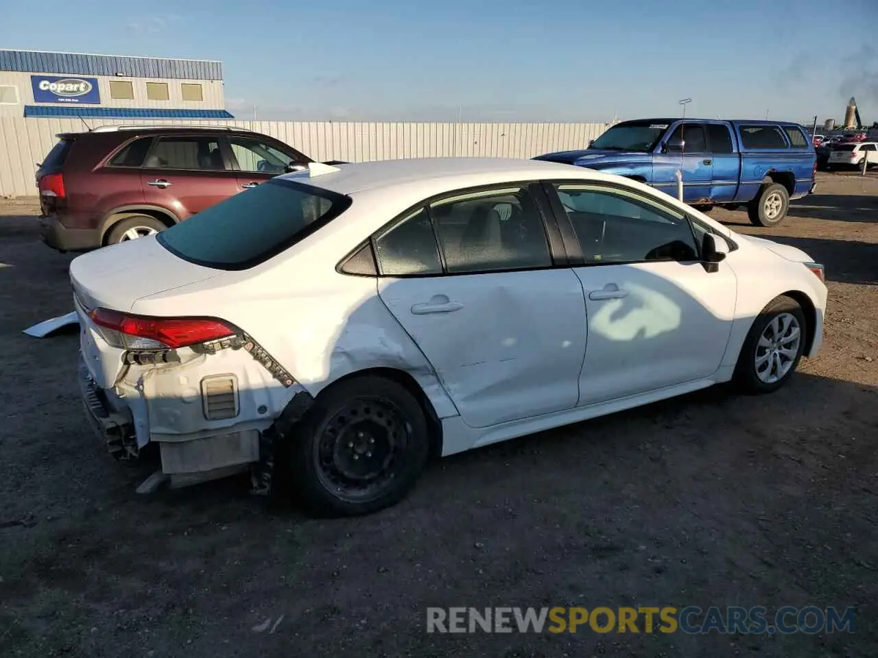3 Photograph of a damaged car JTDEPRAE7LJ022852 TOYOTA COROLLA 2020