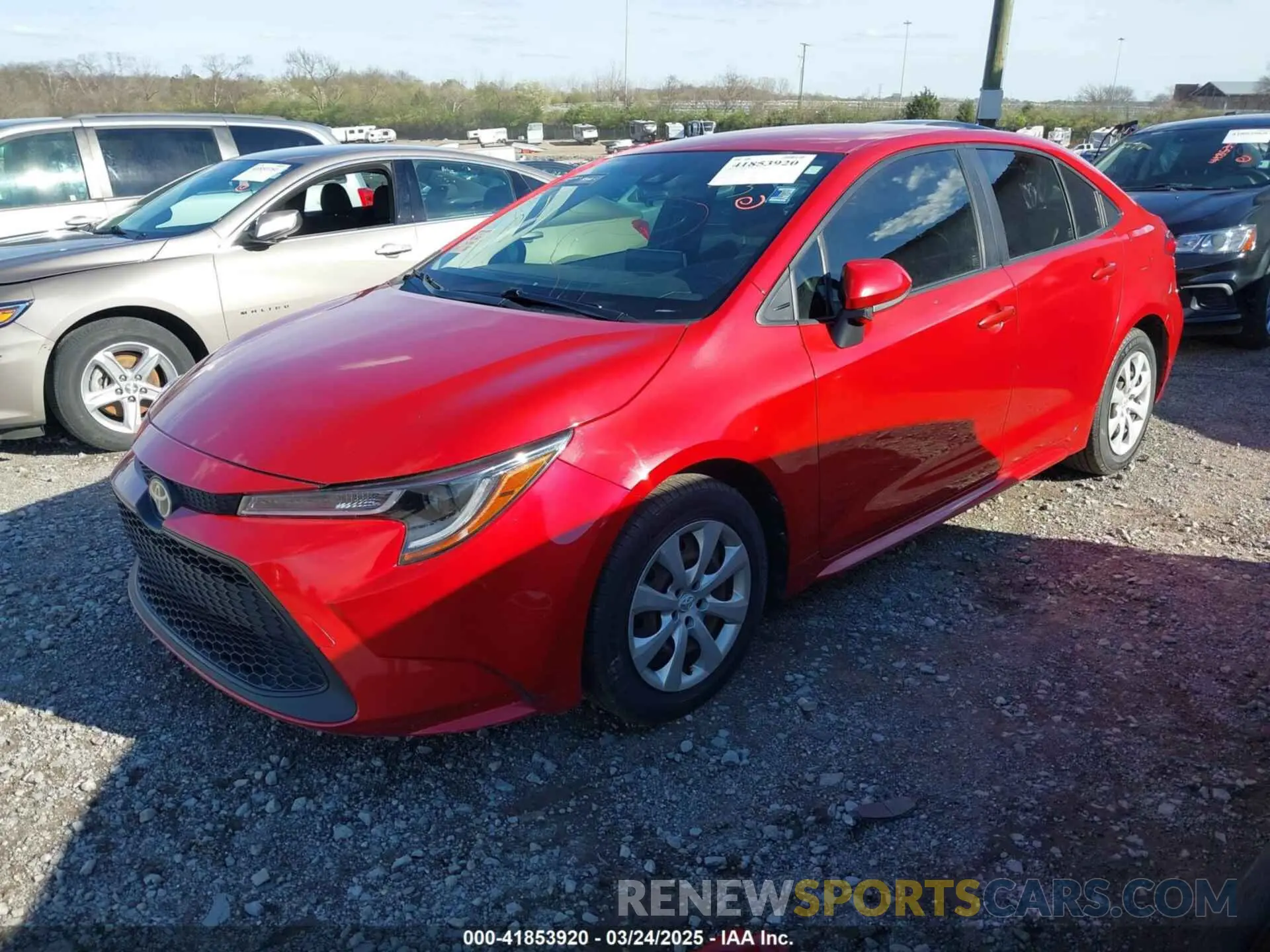 2 Photograph of a damaged car JTDEPRAE7LJ026061 TOYOTA COROLLA 2020
