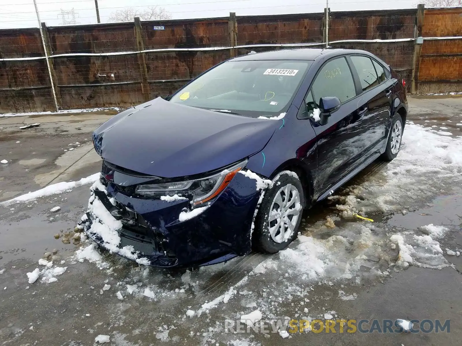 2 Photograph of a damaged car JTDEPRAE7LJ026514 TOYOTA COROLLA 2020