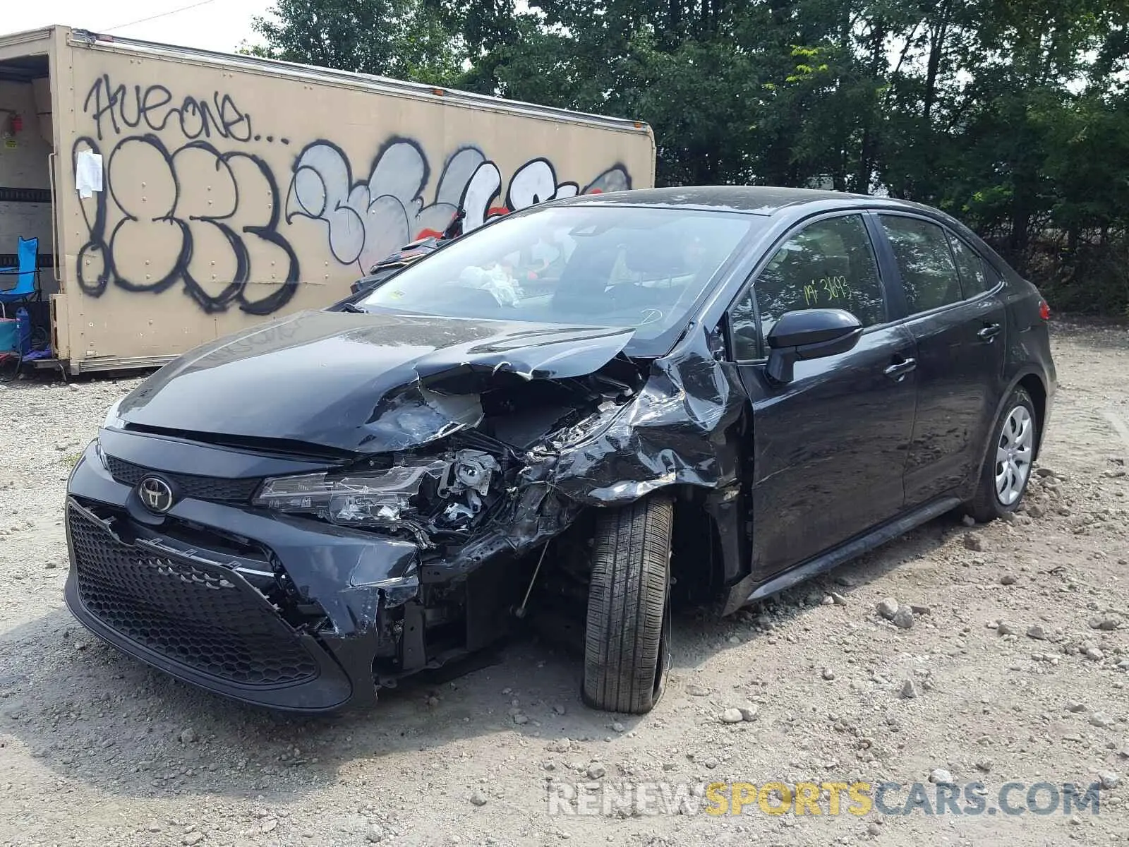 2 Photograph of a damaged car JTDEPRAE7LJ029655 TOYOTA COROLLA 2020