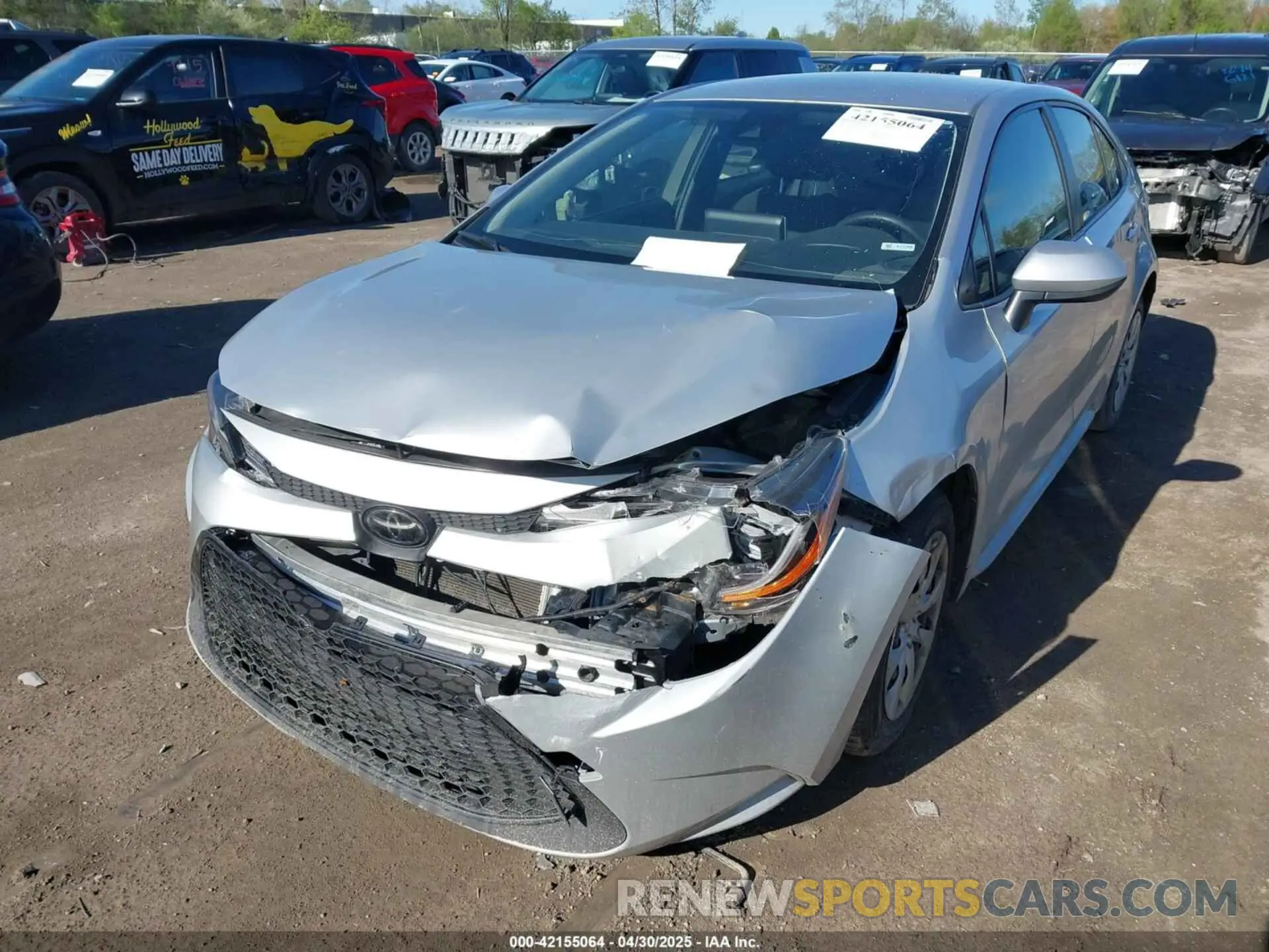 2 Photograph of a damaged car JTDEPRAE7LJ035228 TOYOTA COROLLA 2020