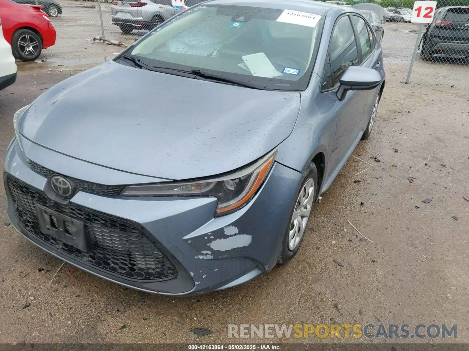 2 Photograph of a damaged car JTDEPRAE7LJ038663 TOYOTA COROLLA 2020
