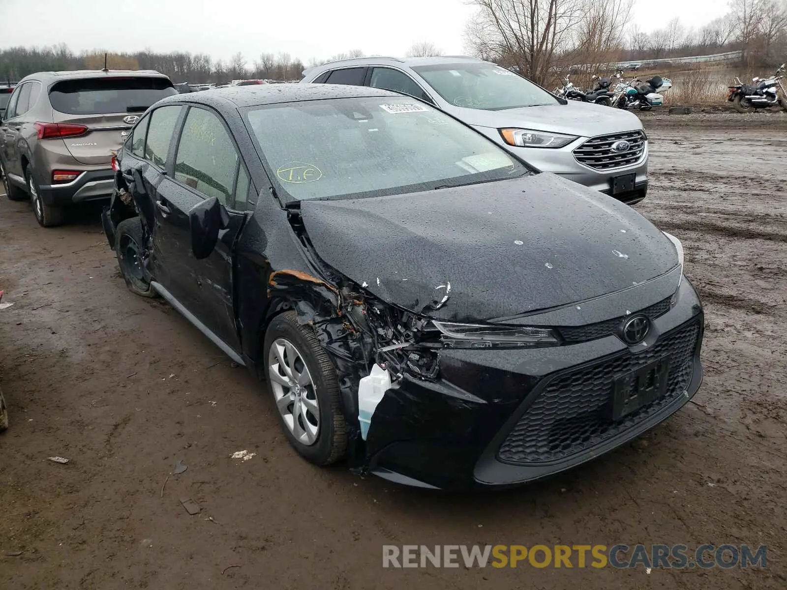 1 Photograph of a damaged car JTDEPRAE7LJ040767 TOYOTA COROLLA 2020