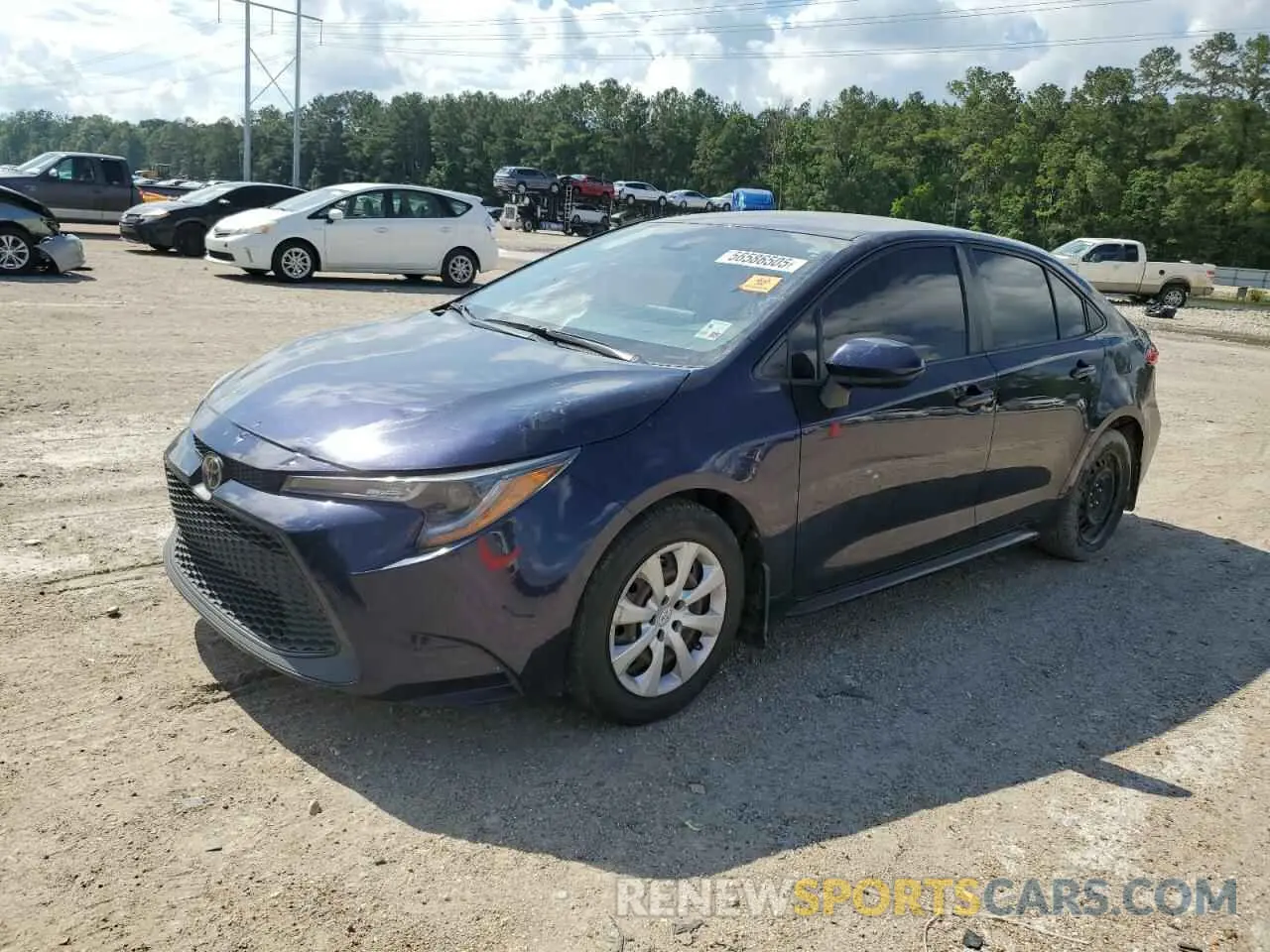 1 Photograph of a damaged car JTDEPRAE7LJ063546 TOYOTA COROLLA 2020