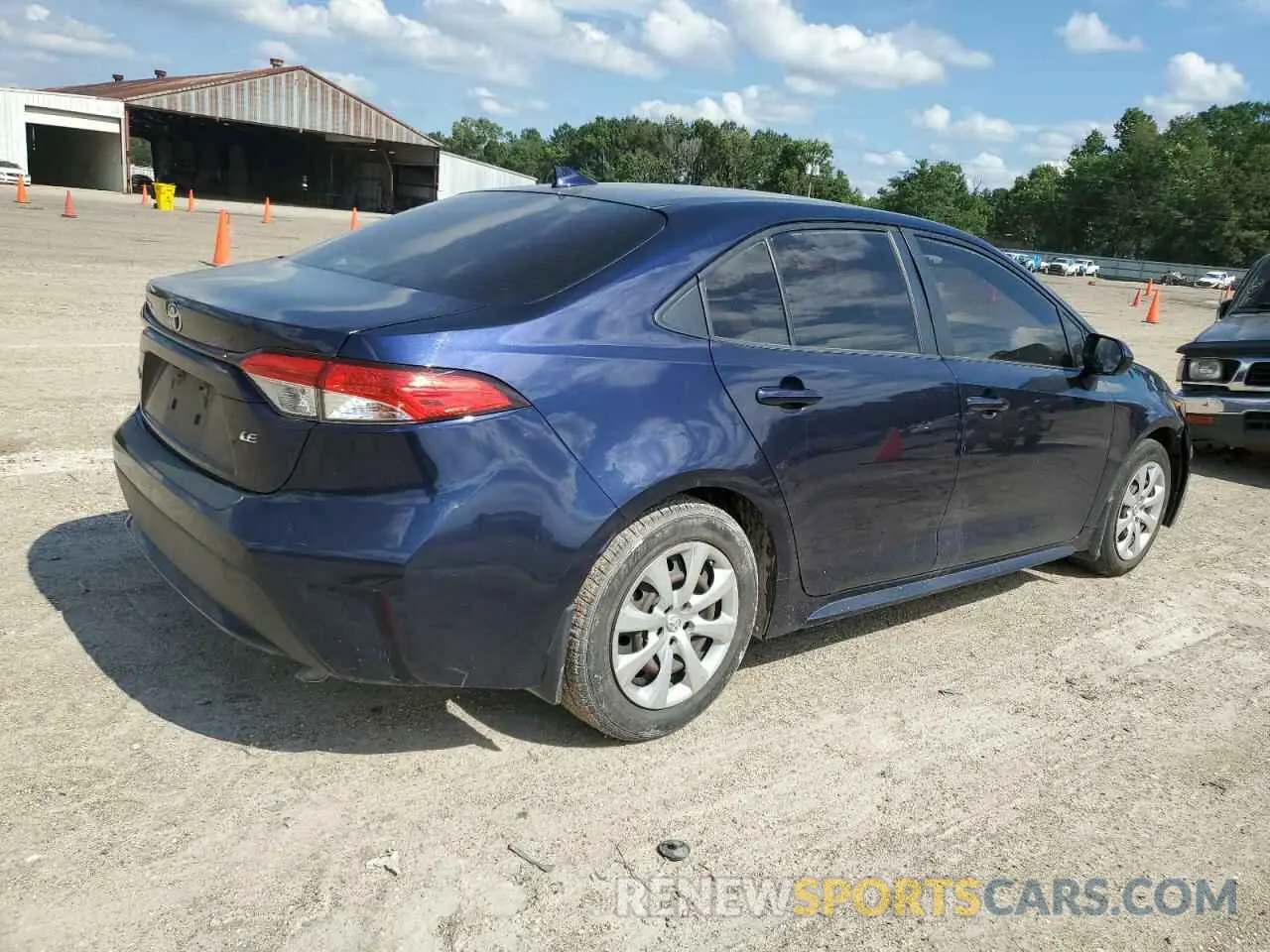 3 Photograph of a damaged car JTDEPRAE7LJ063546 TOYOTA COROLLA 2020