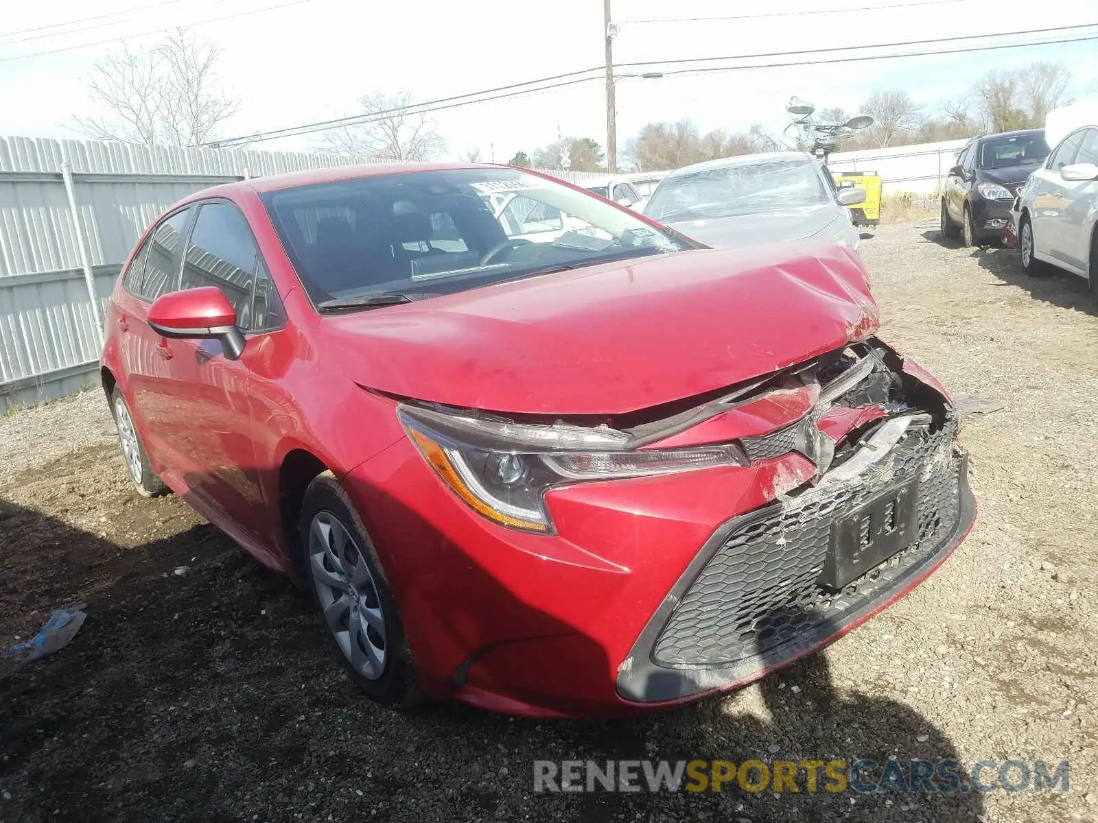 1 Photograph of a damaged car JTDEPRAE7LJ067452 TOYOTA COROLLA 2020