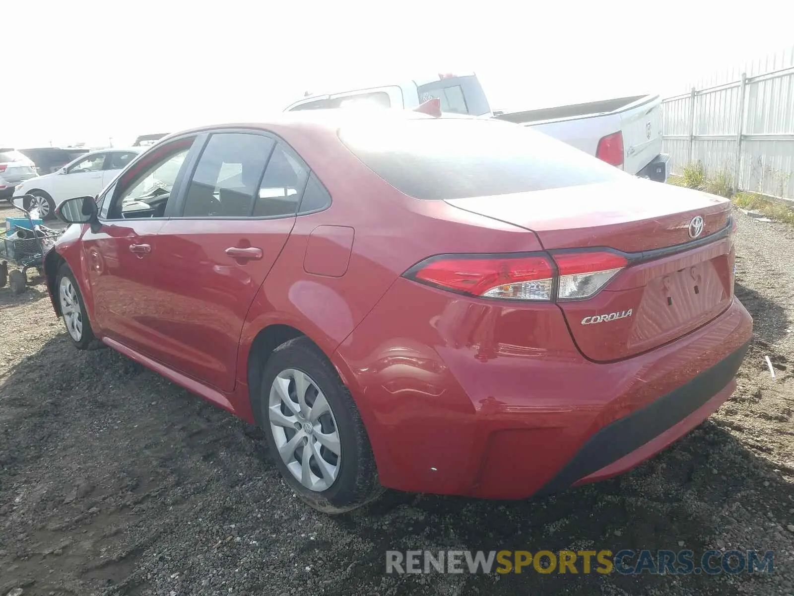 3 Photograph of a damaged car JTDEPRAE7LJ067452 TOYOTA COROLLA 2020