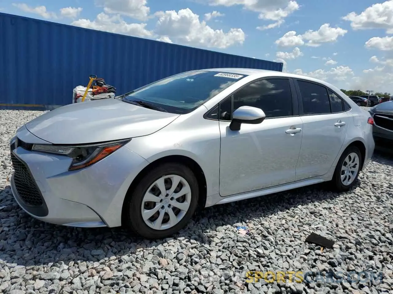 1 Photograph of a damaged car JTDEPRAE7LJ068875 TOYOTA COROLLA 2020