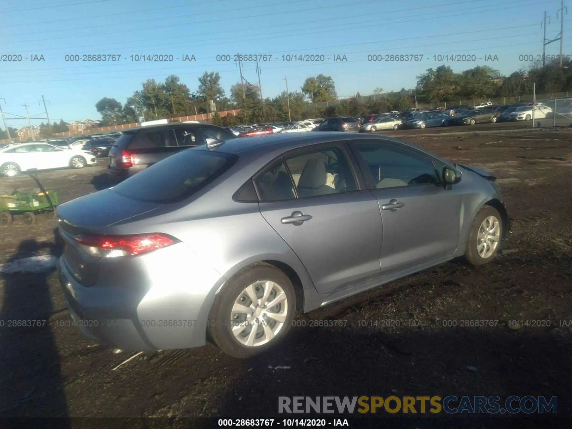 4 Photograph of a damaged car JTDEPRAE7LJ074143 TOYOTA COROLLA 2020