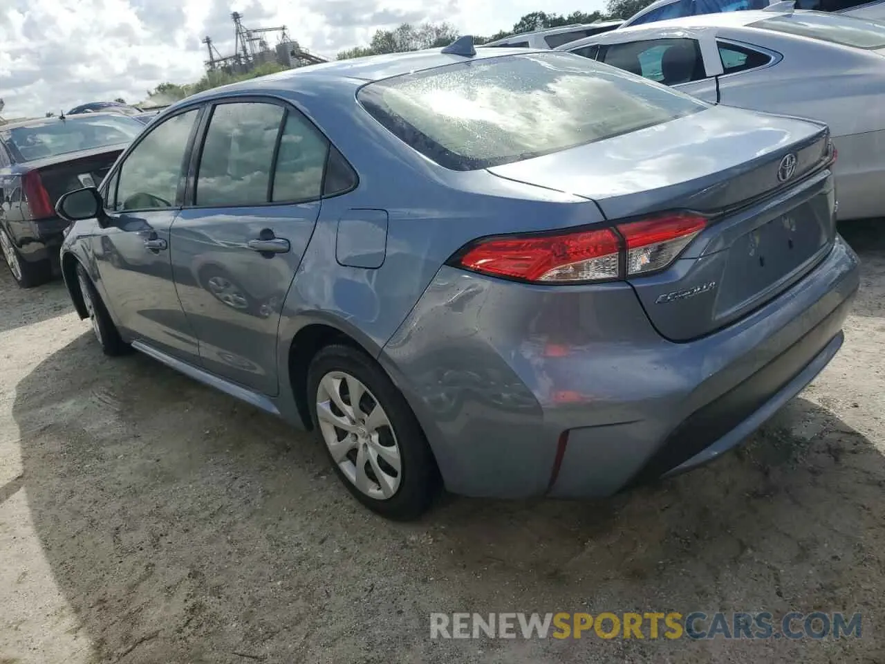 2 Photograph of a damaged car JTDEPRAE7LJ083523 TOYOTA COROLLA 2020