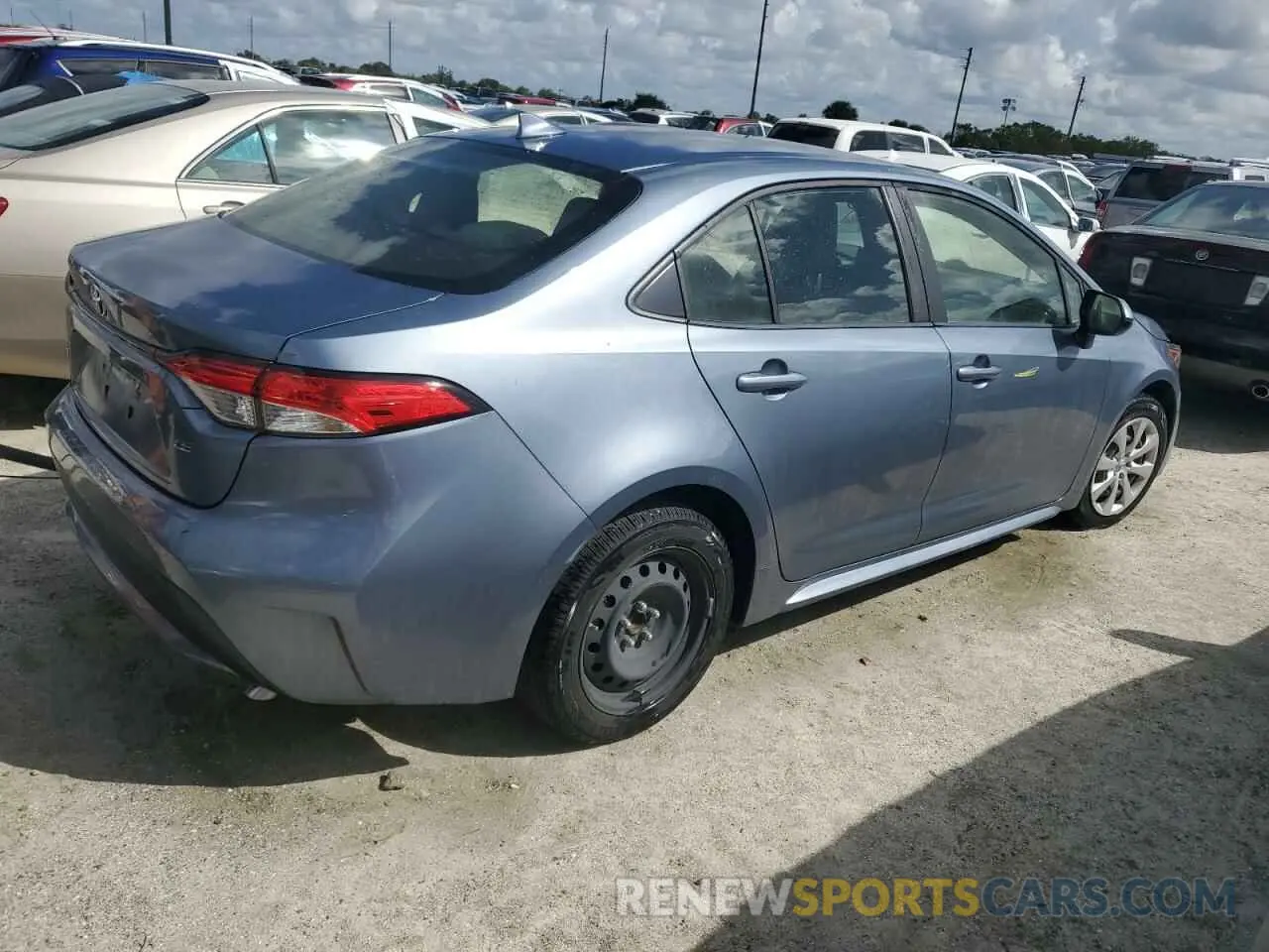 3 Photograph of a damaged car JTDEPRAE7LJ083523 TOYOTA COROLLA 2020