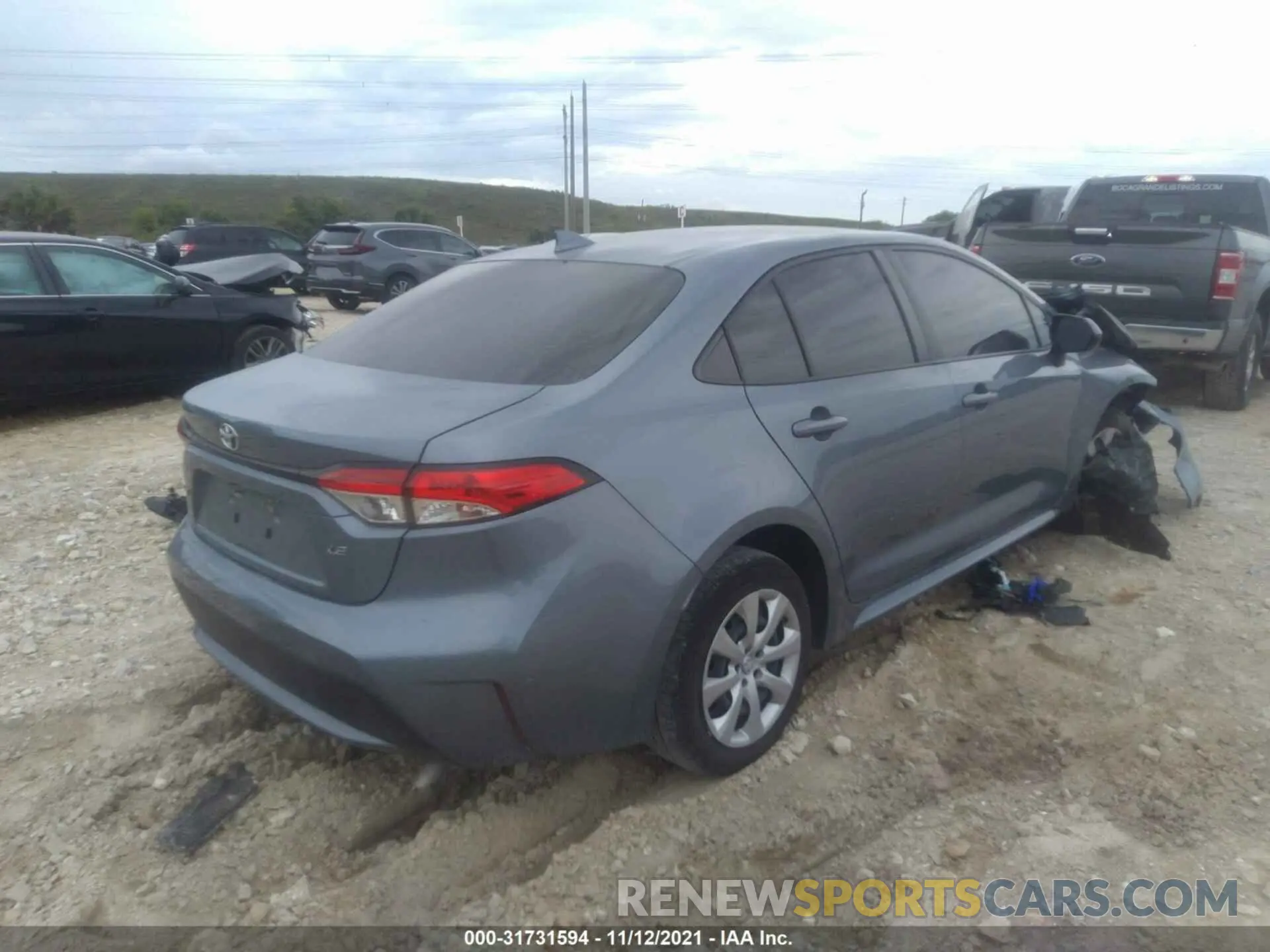 4 Photograph of a damaged car JTDEPRAE7LJ086194 TOYOTA COROLLA 2020