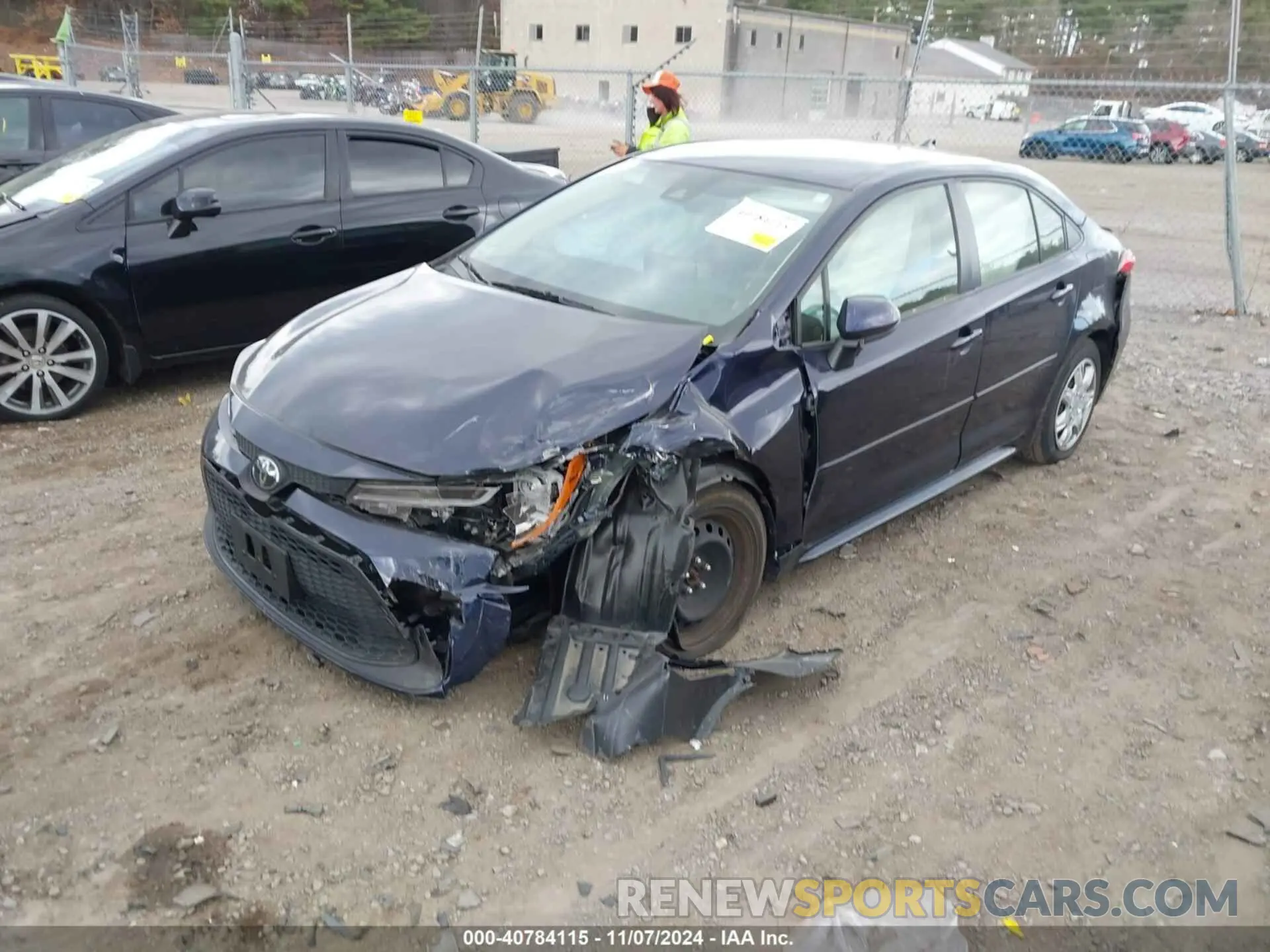 2 Photograph of a damaged car JTDEPRAE7LJ091038 TOYOTA COROLLA 2020