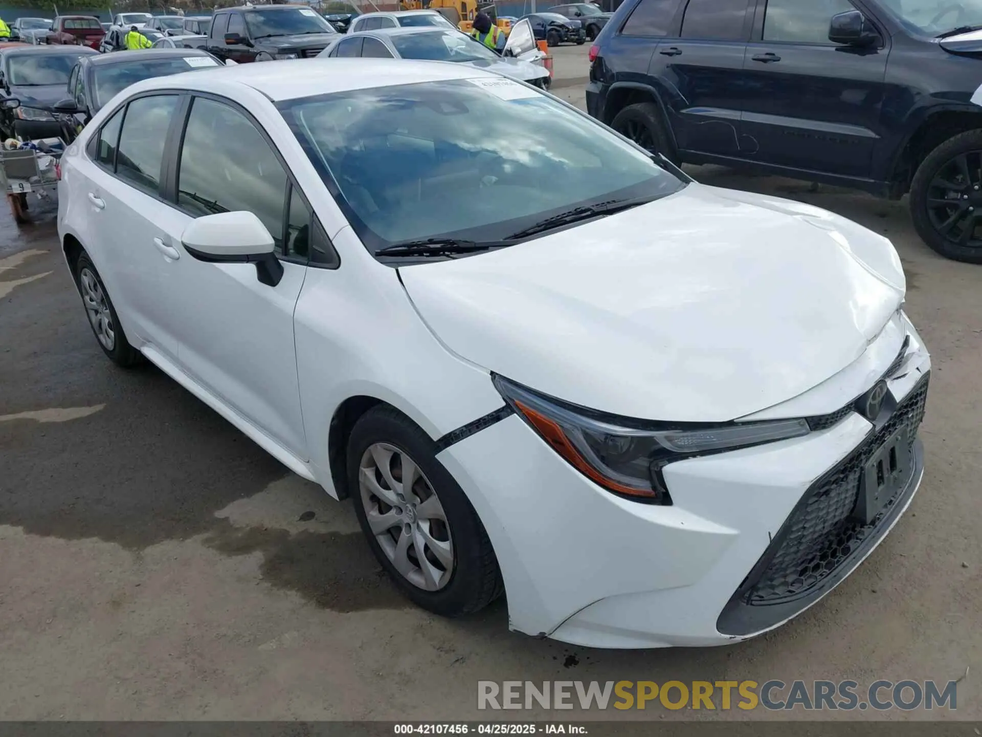 1 Фотография поврежденного автомобиля JTDEPRAE7LJ095929 TOYOTA COROLLA 2020