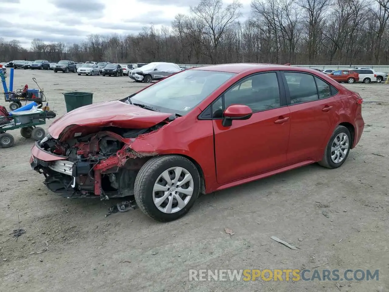 1 Фотография поврежденного автомобиля JTDEPRAE7LJ096191 TOYOTA COROLLA 2020