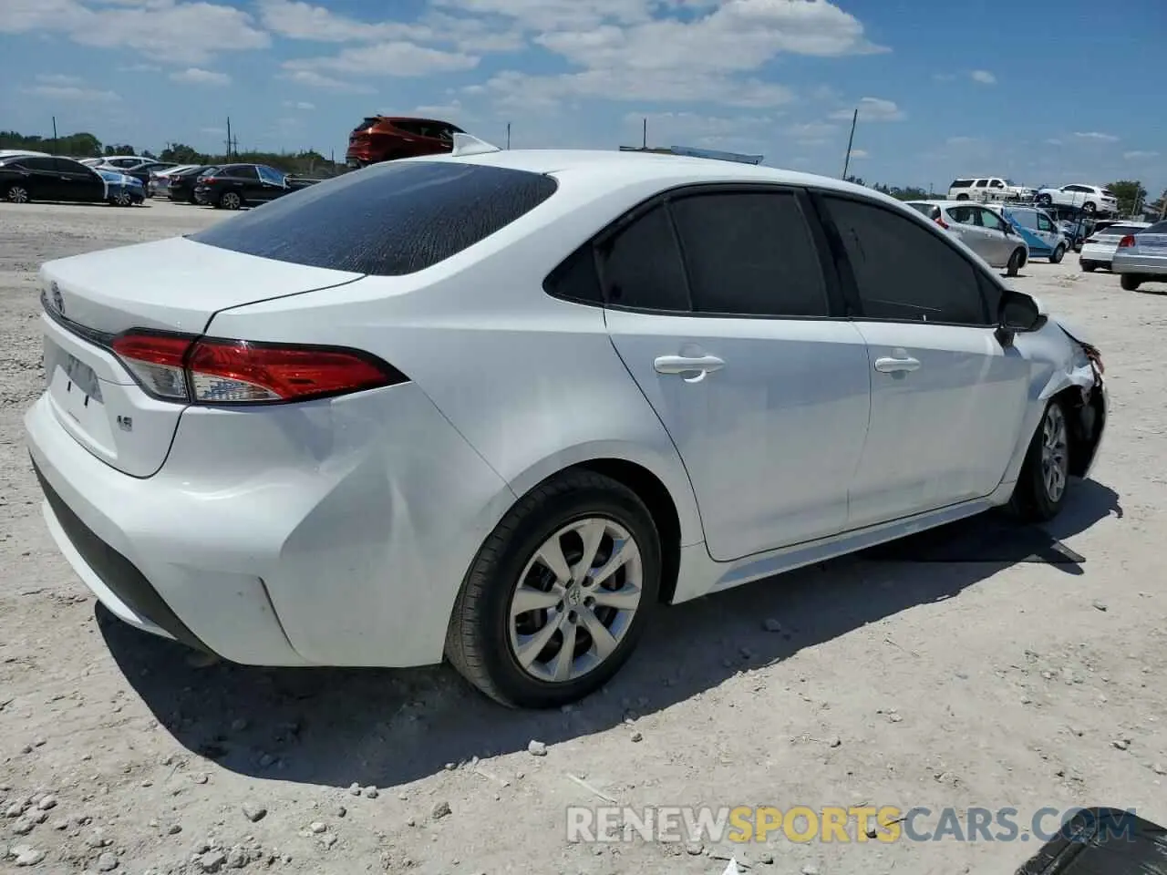 3 Photograph of a damaged car JTDEPRAE7LJ102233 TOYOTA COROLLA 2020