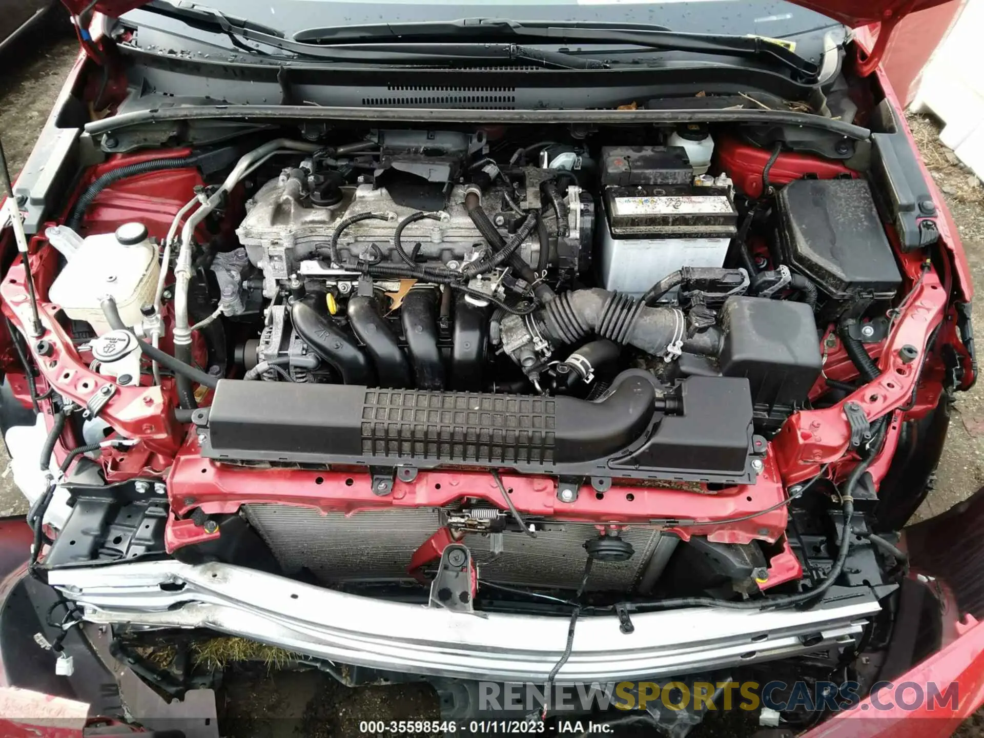 10 Photograph of a damaged car JTDEPRAE7LJ103771 TOYOTA COROLLA 2020