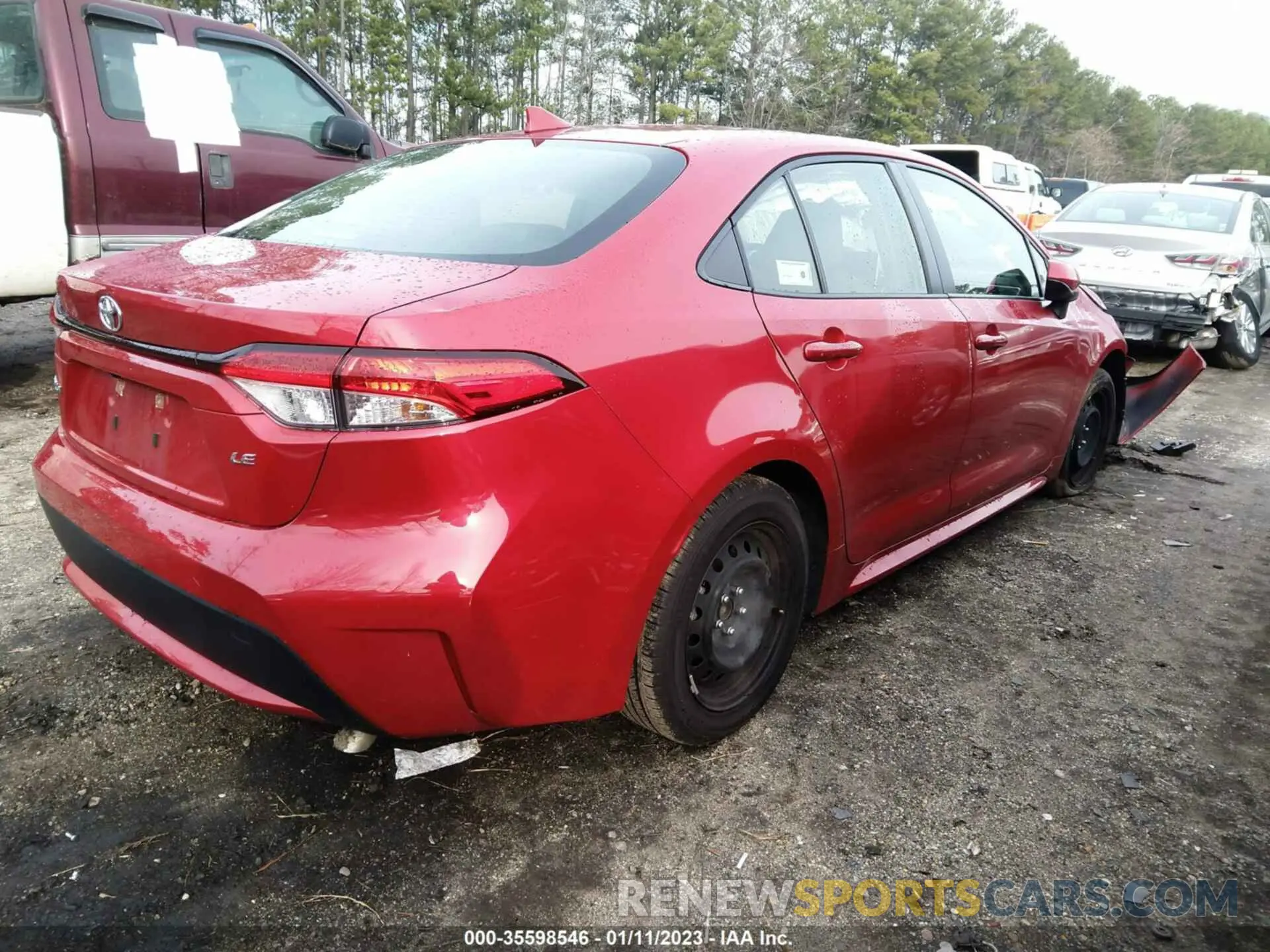 4 Photograph of a damaged car JTDEPRAE7LJ103771 TOYOTA COROLLA 2020