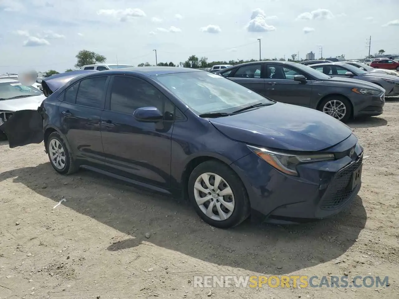4 Photograph of a damaged car JTDEPRAE7LJ114169 TOYOTA COROLLA 2020
