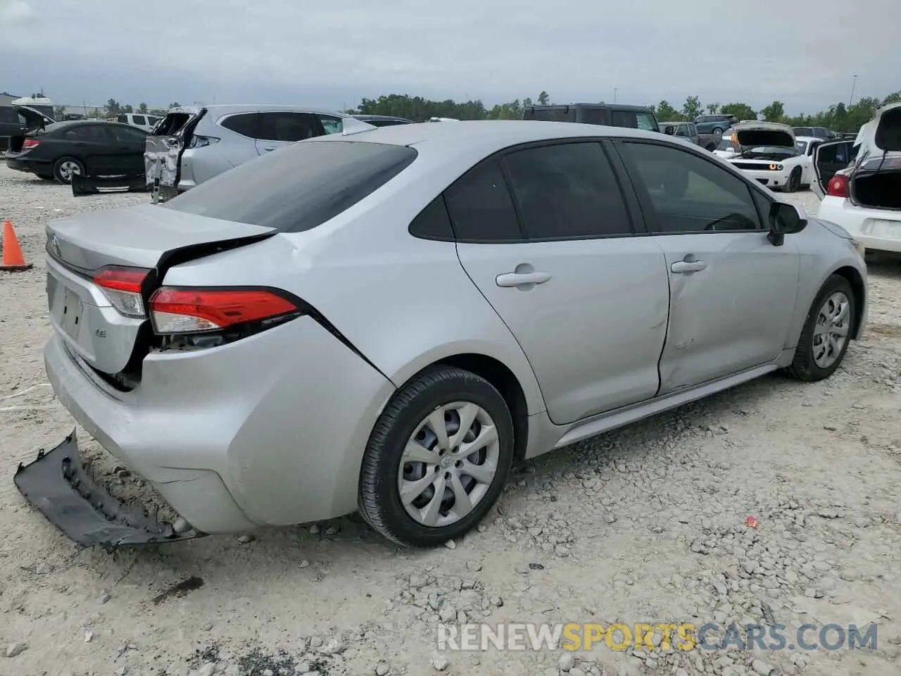 3 Фотография поврежденного автомобиля JTDEPRAE7LJ114754 TOYOTA COROLLA 2020