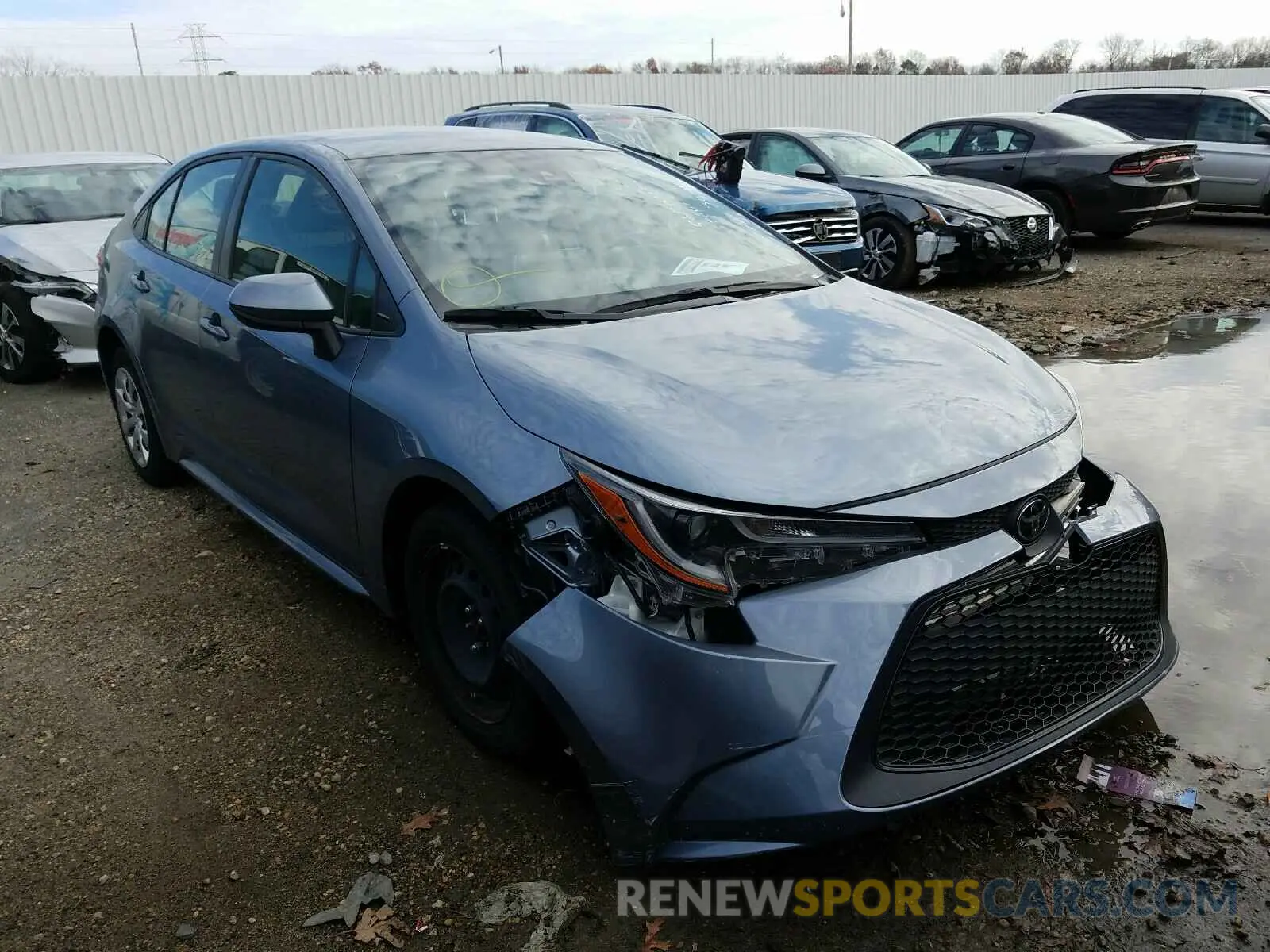 1 Photograph of a damaged car JTDEPRAE8LJ018647 TOYOTA COROLLA 2020