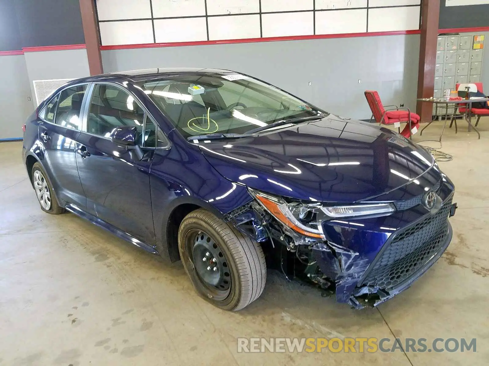 1 Photograph of a damaged car JTDEPRAE8LJ021693 TOYOTA COROLLA 2020