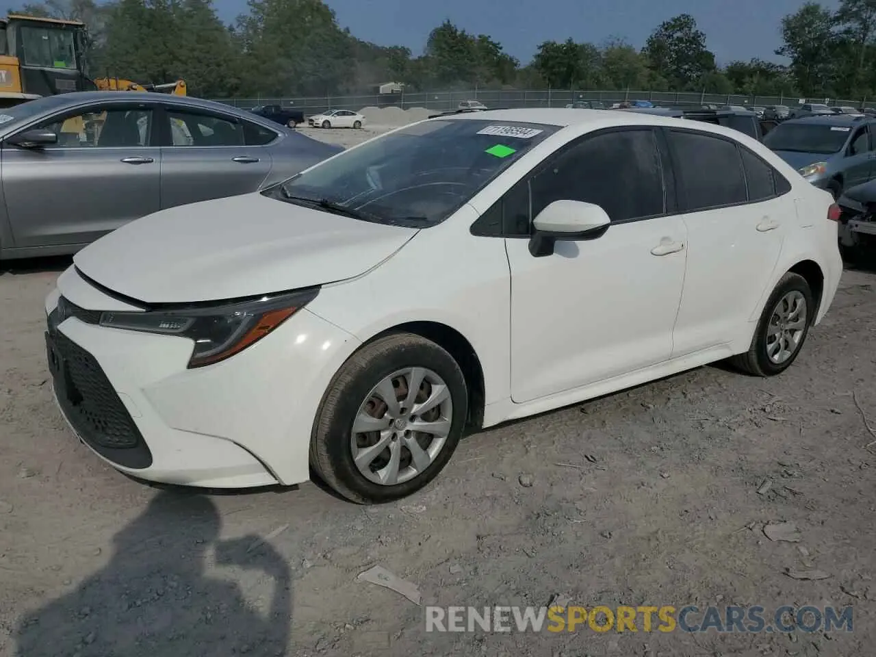 1 Photograph of a damaged car JTDEPRAE8LJ023525 TOYOTA COROLLA 2020