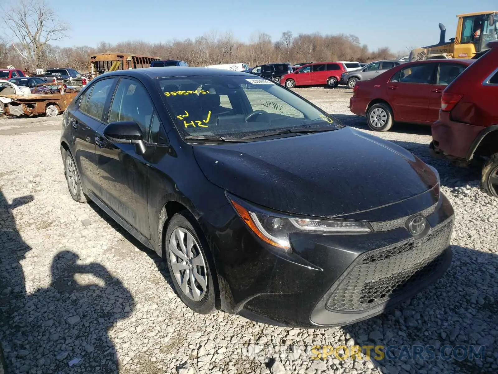 1 Photograph of a damaged car JTDEPRAE8LJ034525 TOYOTA COROLLA 2020