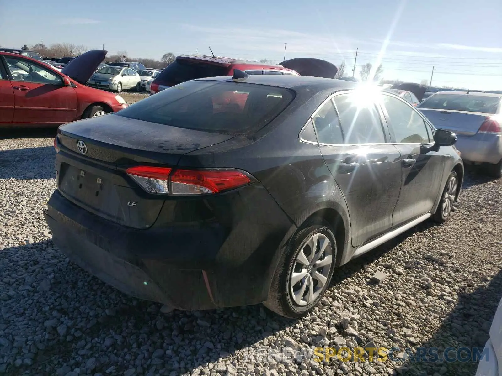 4 Photograph of a damaged car JTDEPRAE8LJ034525 TOYOTA COROLLA 2020