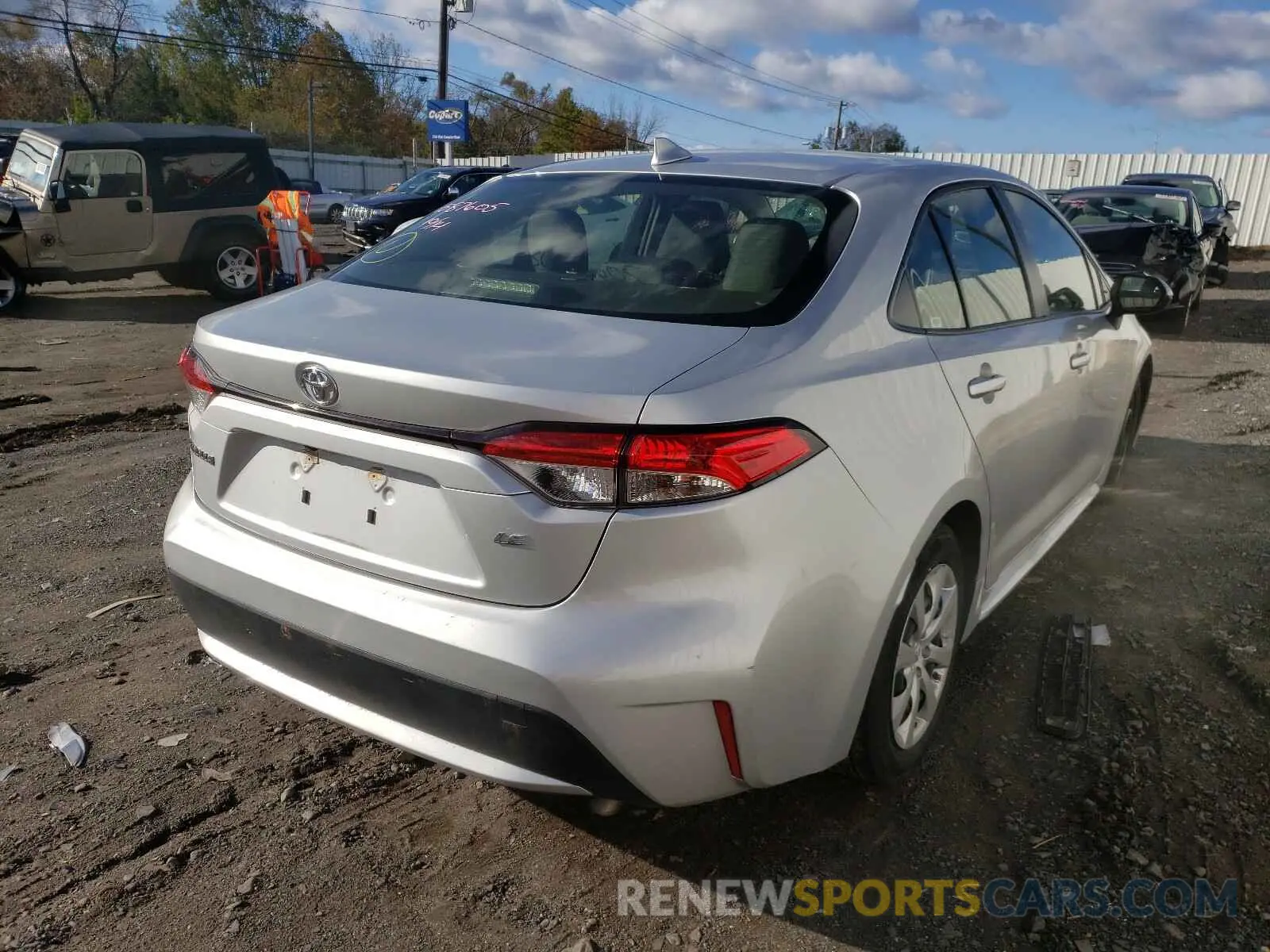4 Photograph of a damaged car JTDEPRAE8LJ036100 TOYOTA COROLLA 2020