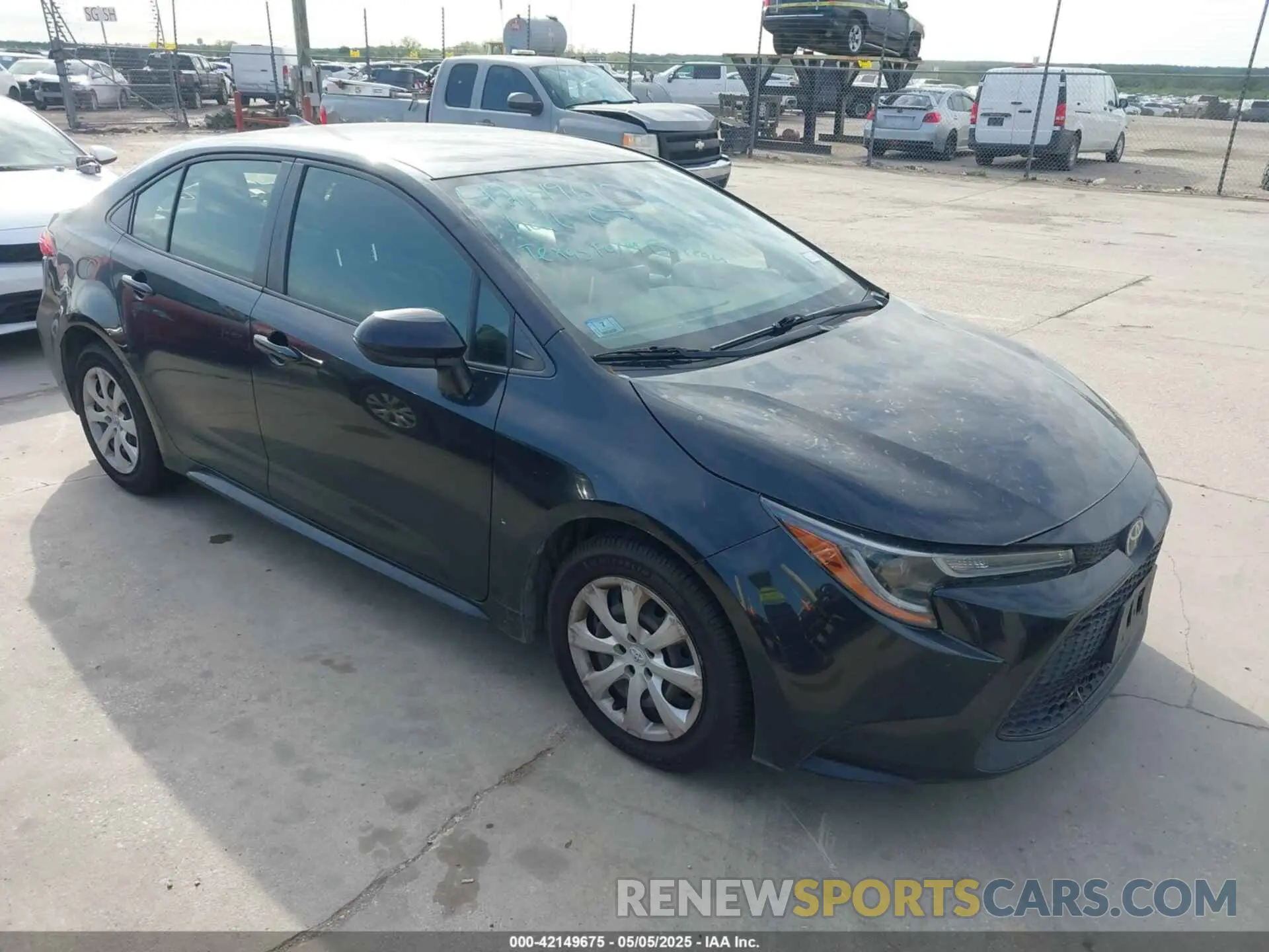 1 Фотография поврежденного автомобиля JTDEPRAE8LJ037666 TOYOTA COROLLA 2020