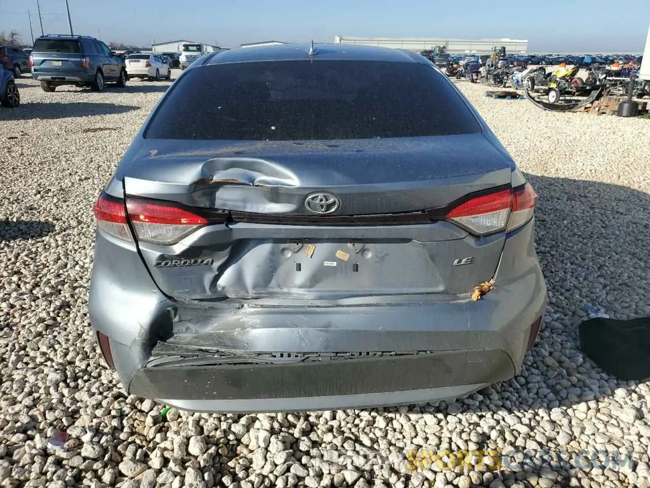 6 Photograph of a damaged car JTDEPRAE8LJ039059 TOYOTA COROLLA 2020
